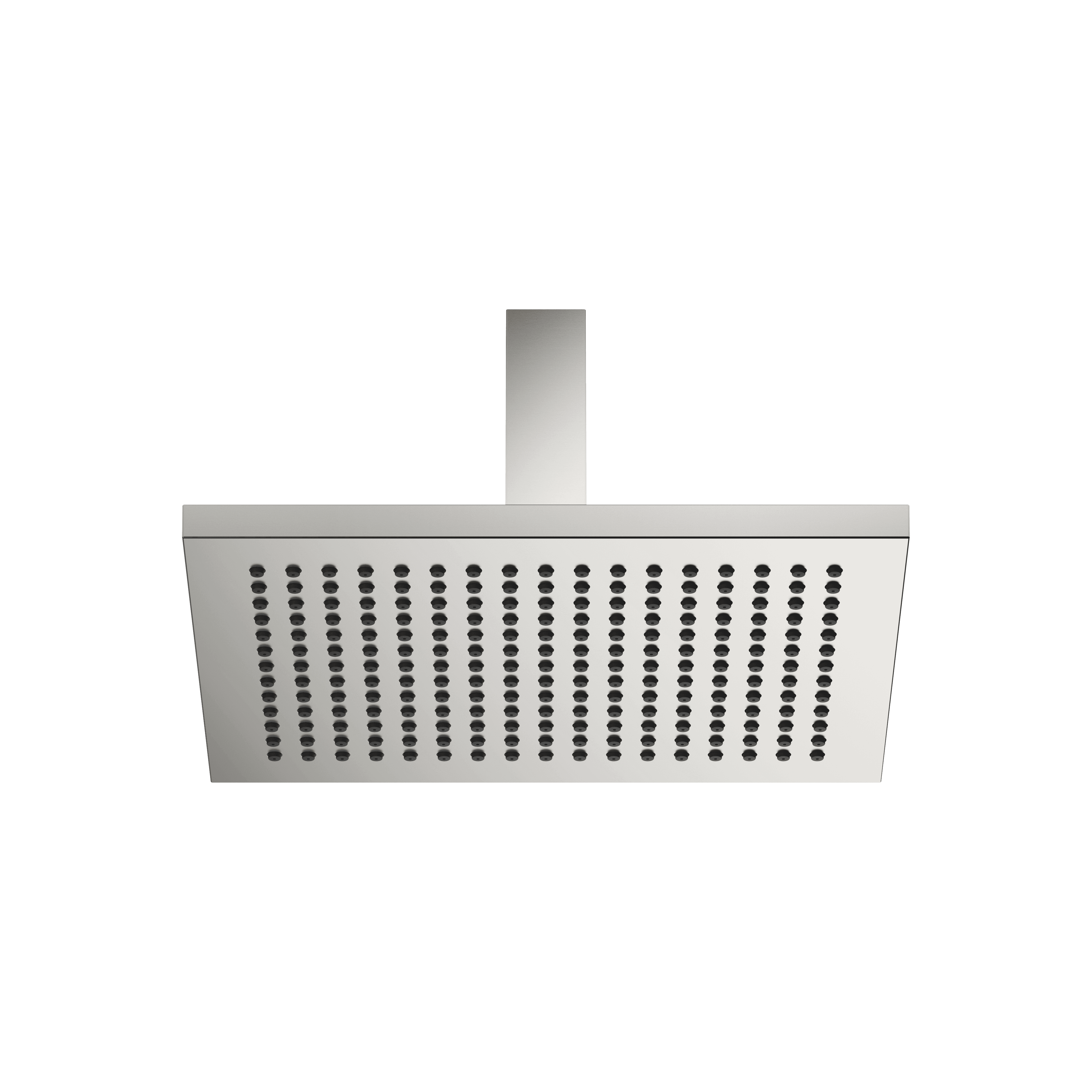 Rain shower with ceiling fixing 300 x 240 mm in Brushed Platinum