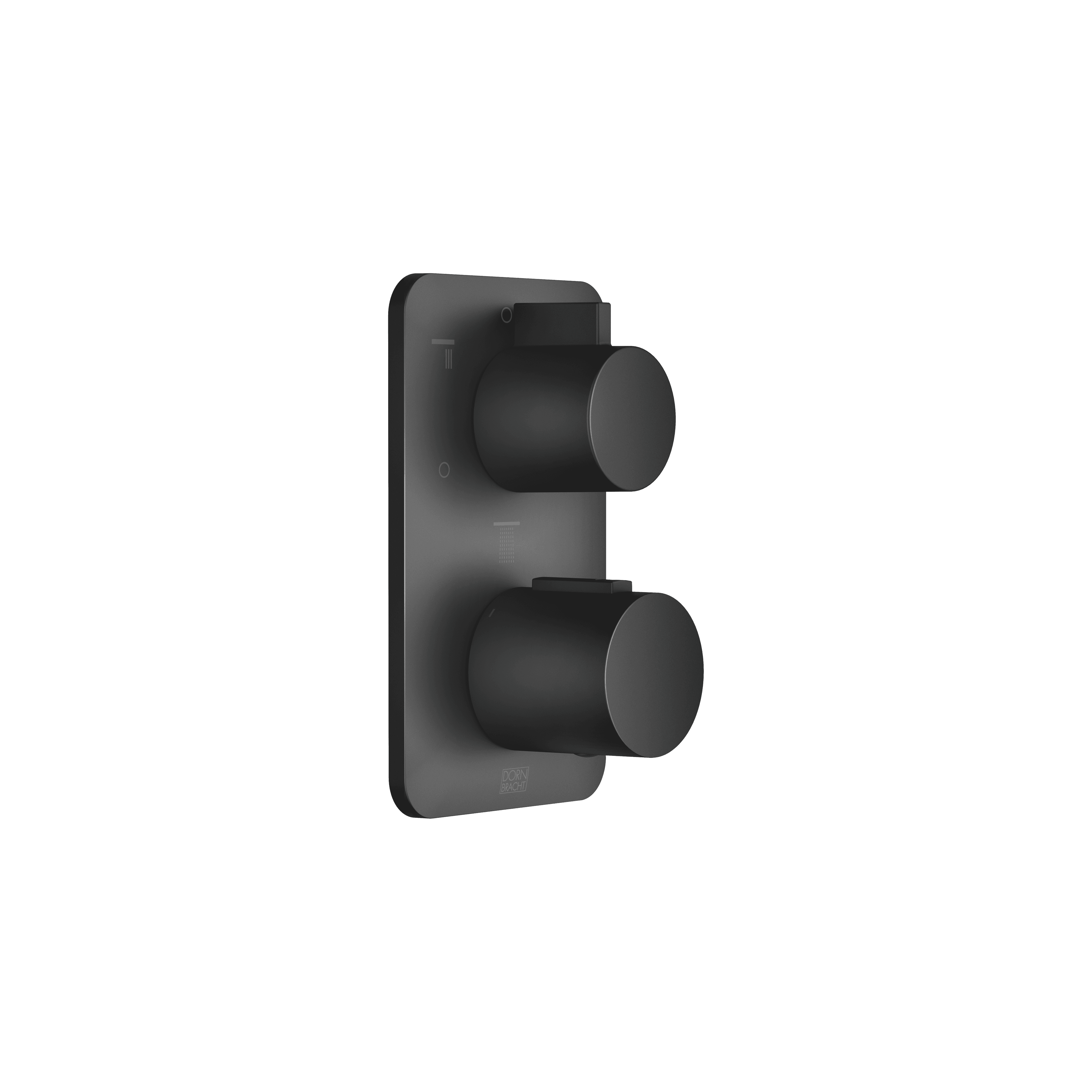 LISSÉ Concealed thermostat with three function volume control in Matte Black