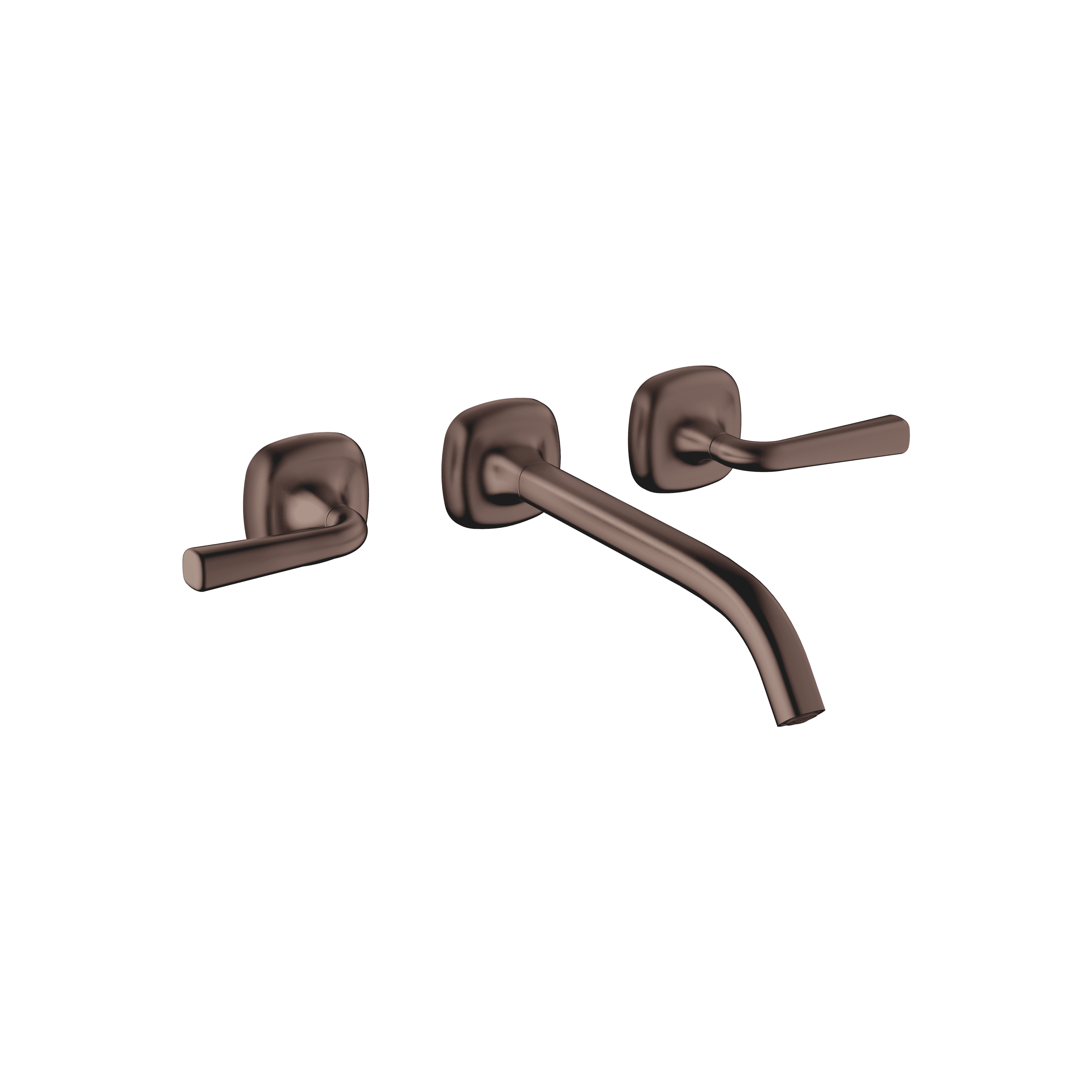 COYA Wall-mounted basin mixer without pop-up waste in Brushed Dark Bronze (PVD)