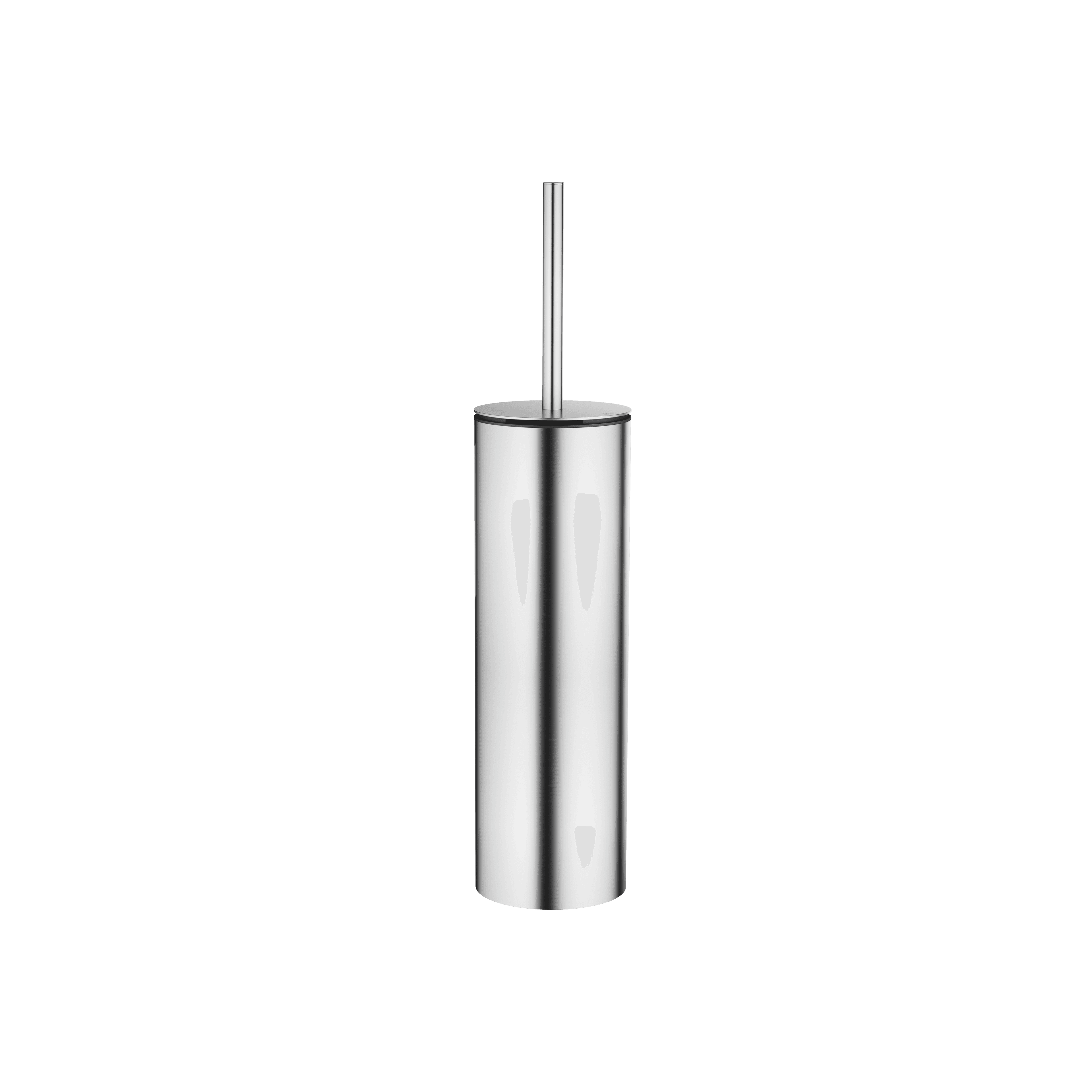 Toilet brush set free-standing model in Brushed Chrome