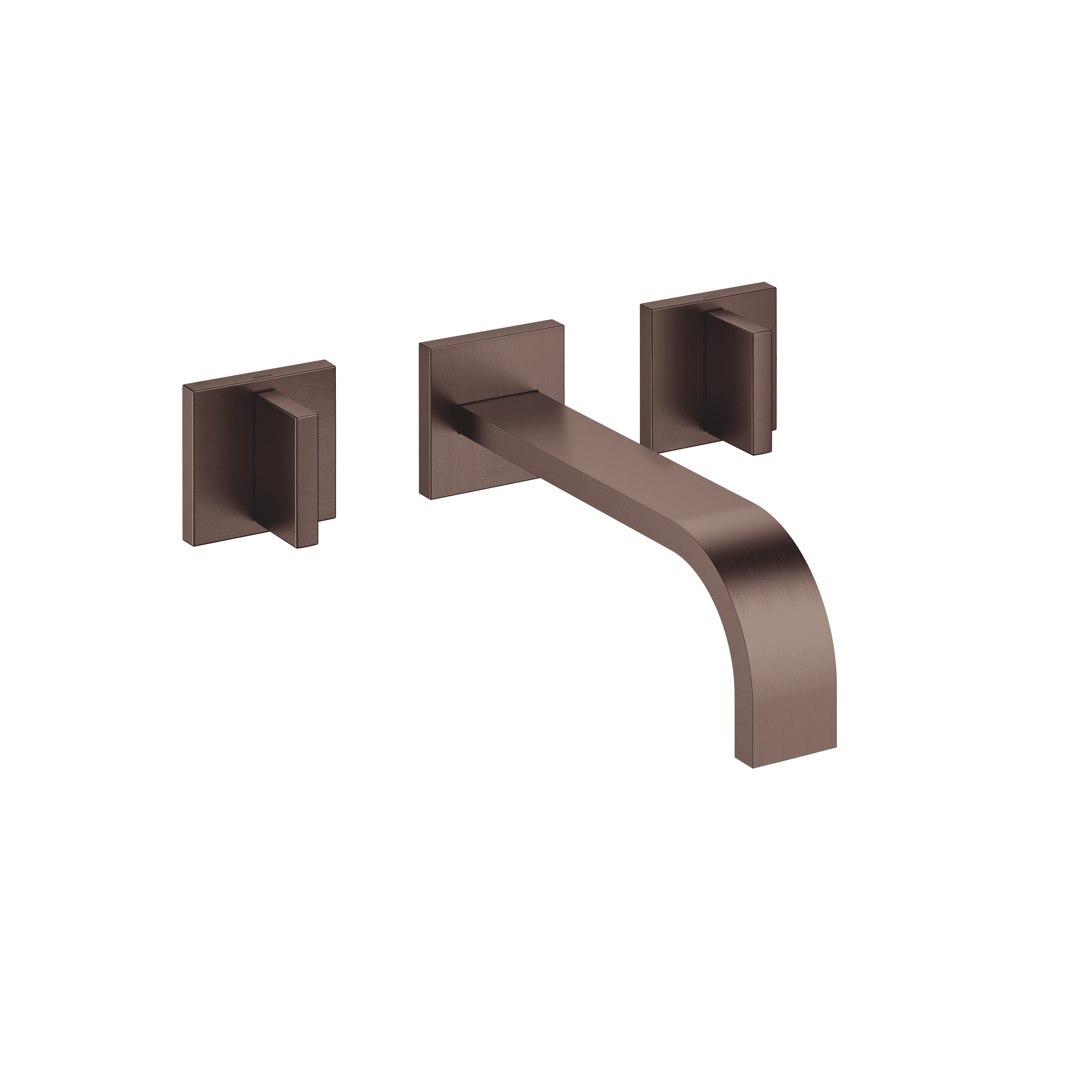 MEM Wall-mounted basin mixer without pop-up waste in Brushed Dark Bronze (PVD)