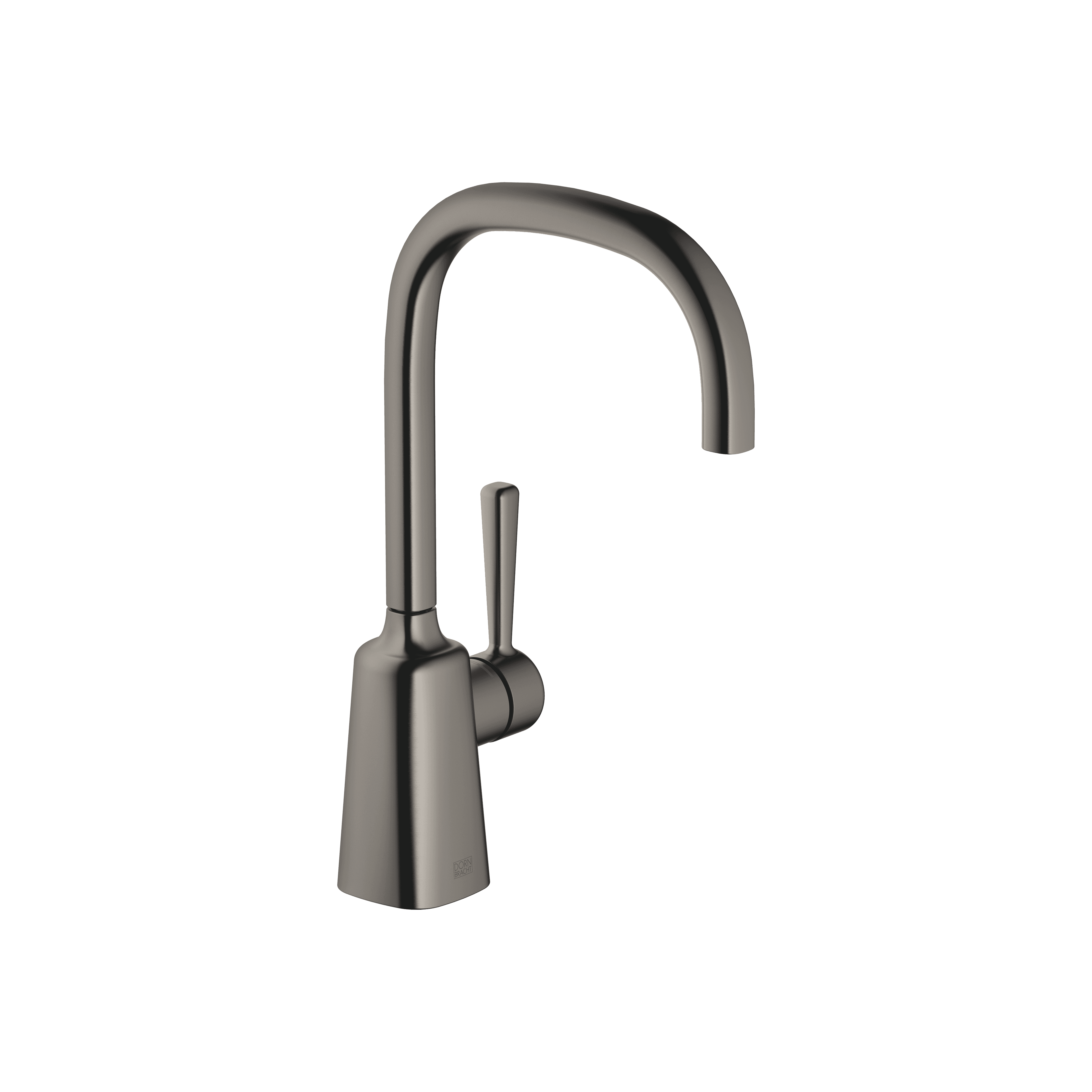 COYA Single-lever basin mixer without pop-up waste in Brushed Dark Platinum