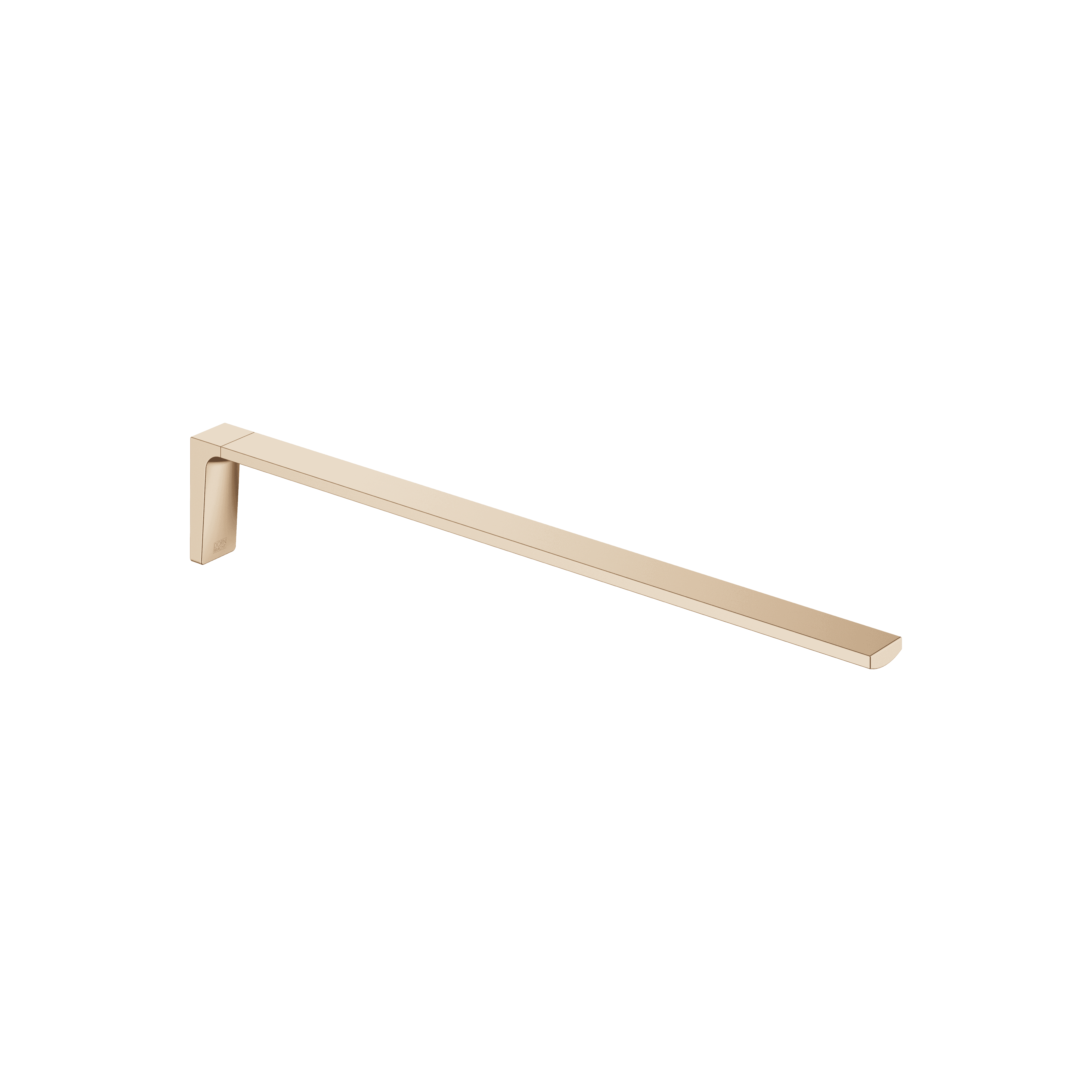 Towel bar 1-piece non-swivel in Brushed Light Gold (PVD)