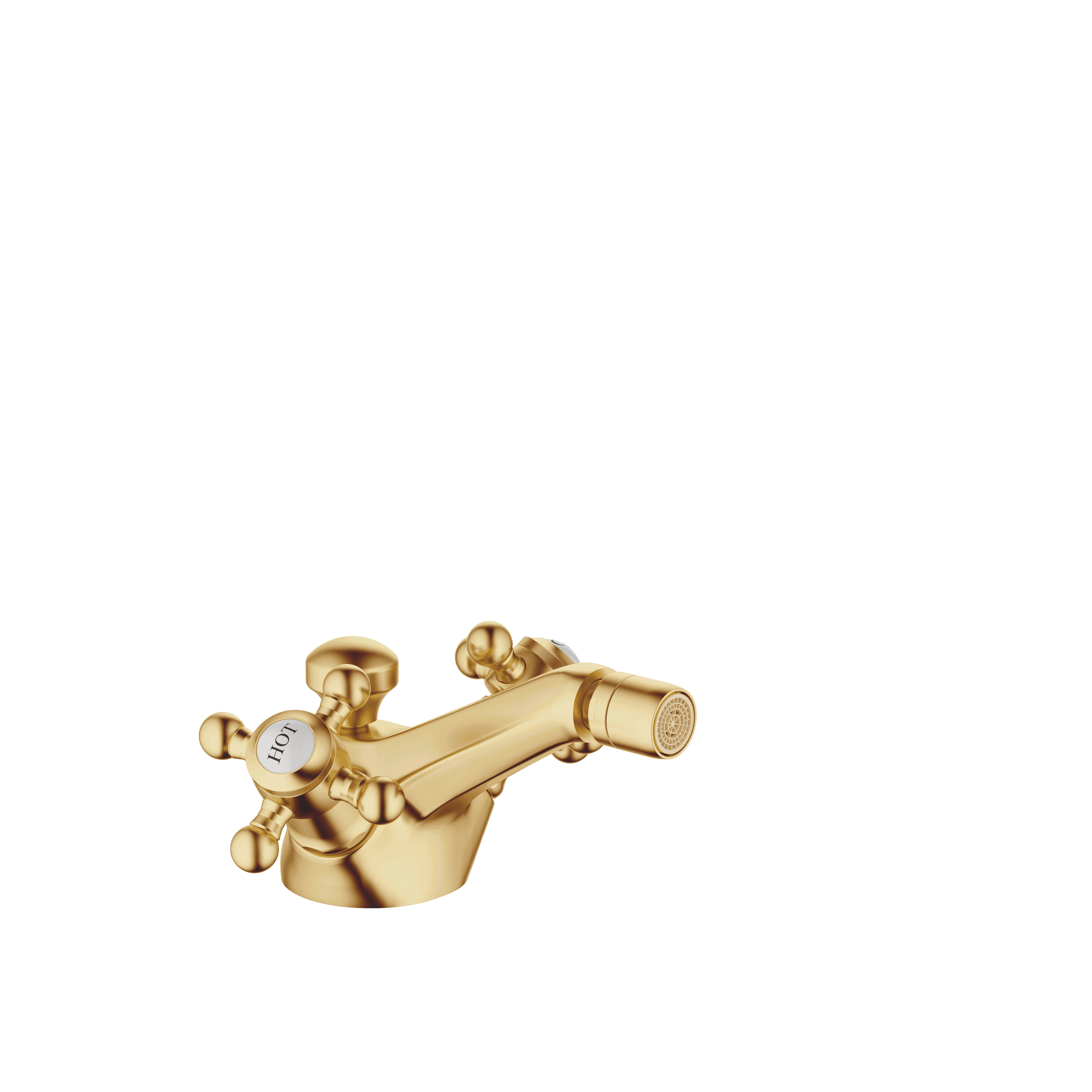 MADISON Single-hole bidet mixer with pop-up waste in Brushed Durabrass (23kt Gold)