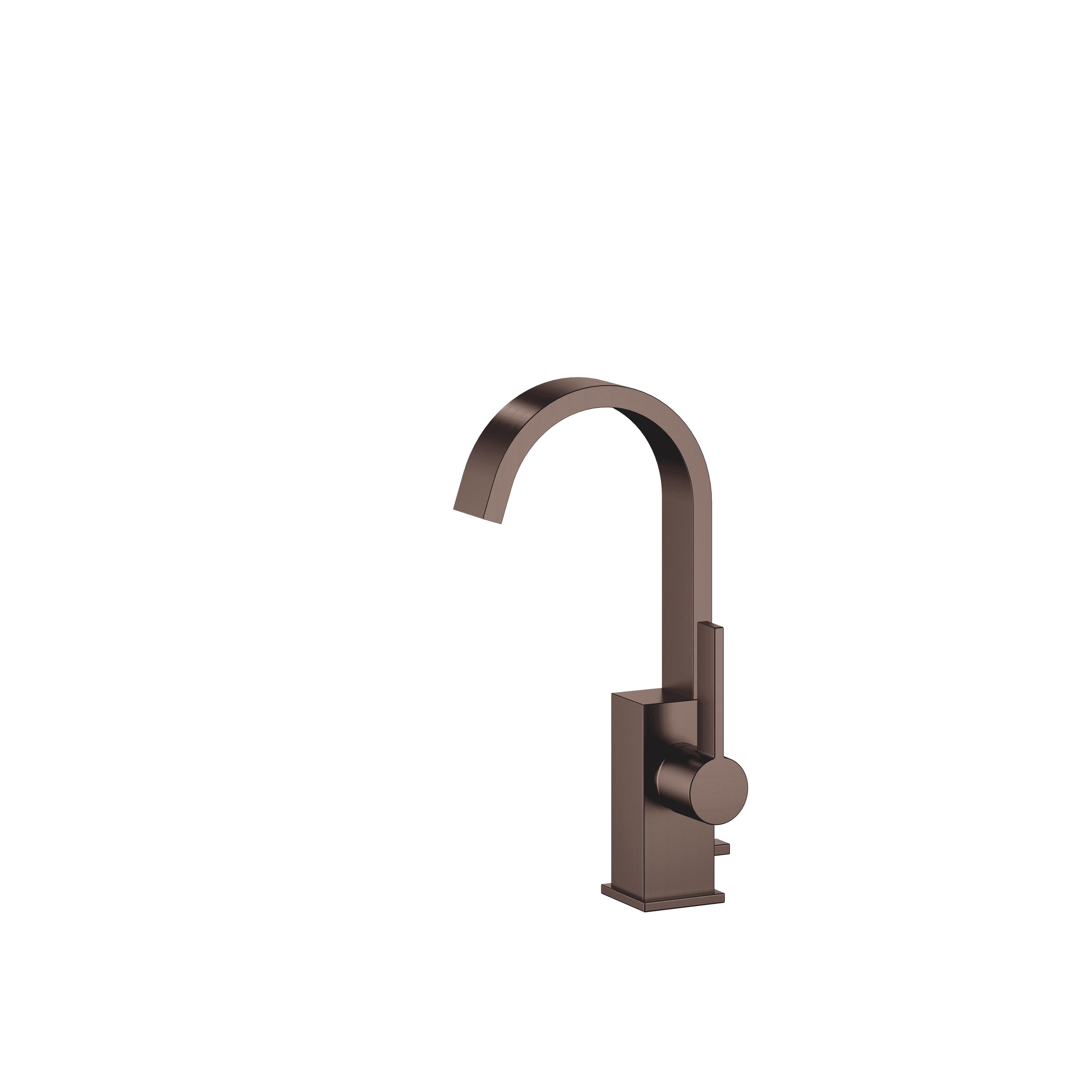 MEM Single-lever basin mixer with pop-up waste in Brushed Dark Bronze (PVD)