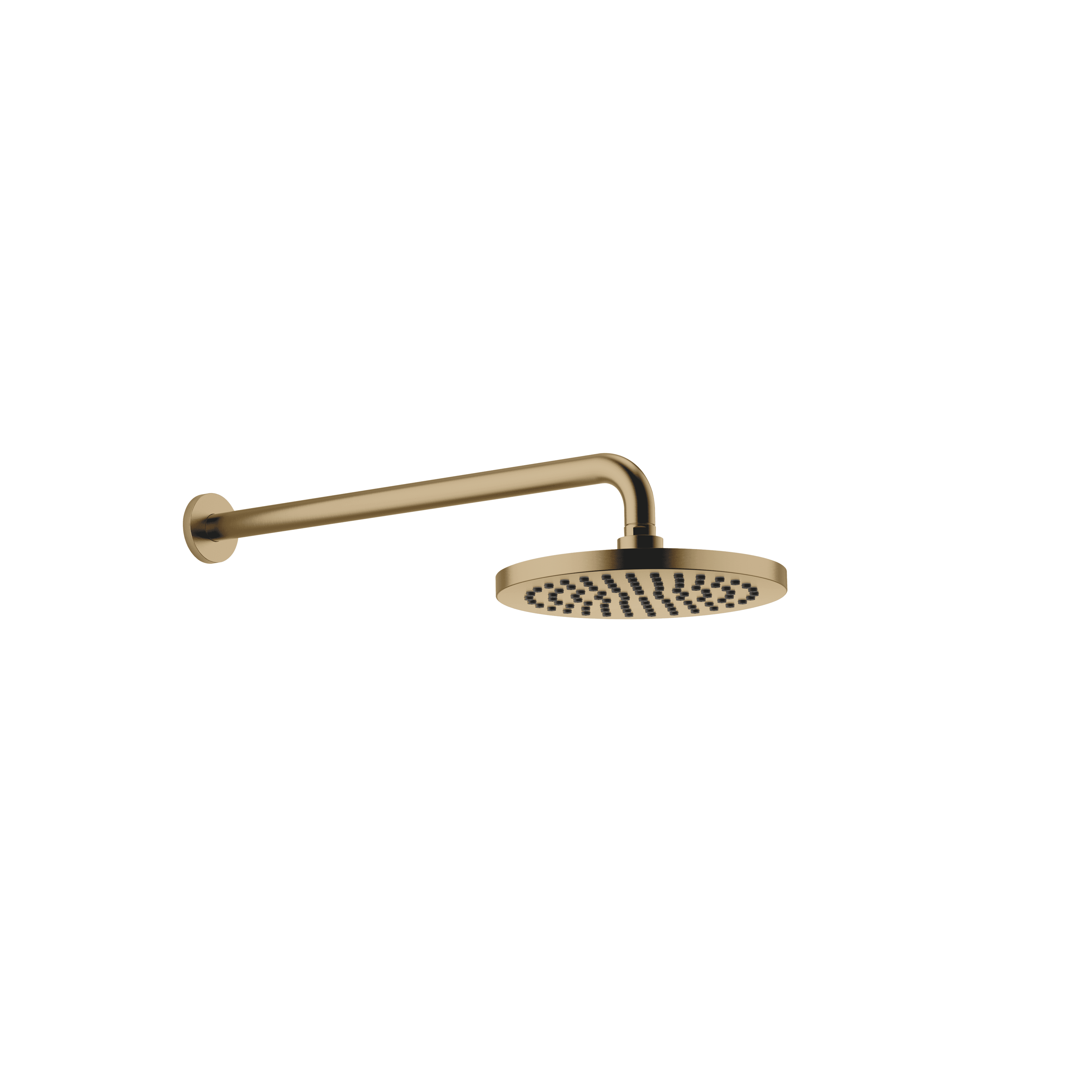 Rain shower with wall fixing 220 mm in Brushed Dark Brass (PVD)