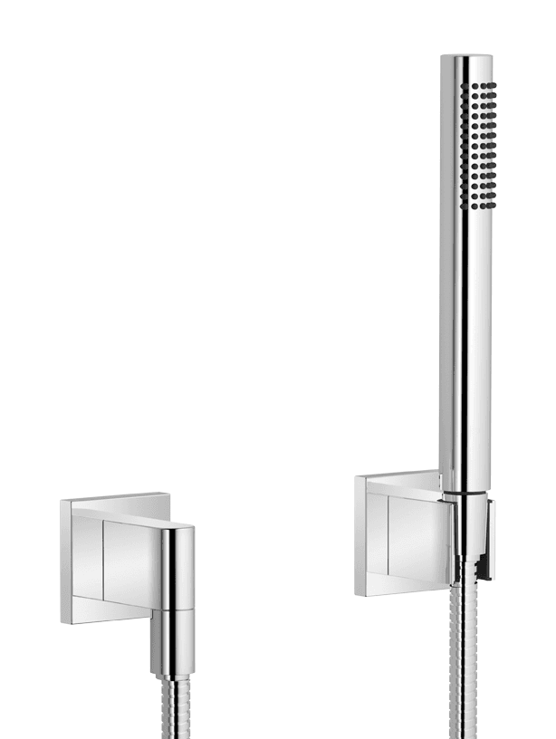 Hand shower set with individual rosettes FlowReduce in Brushed Dark Bronze (PVD)