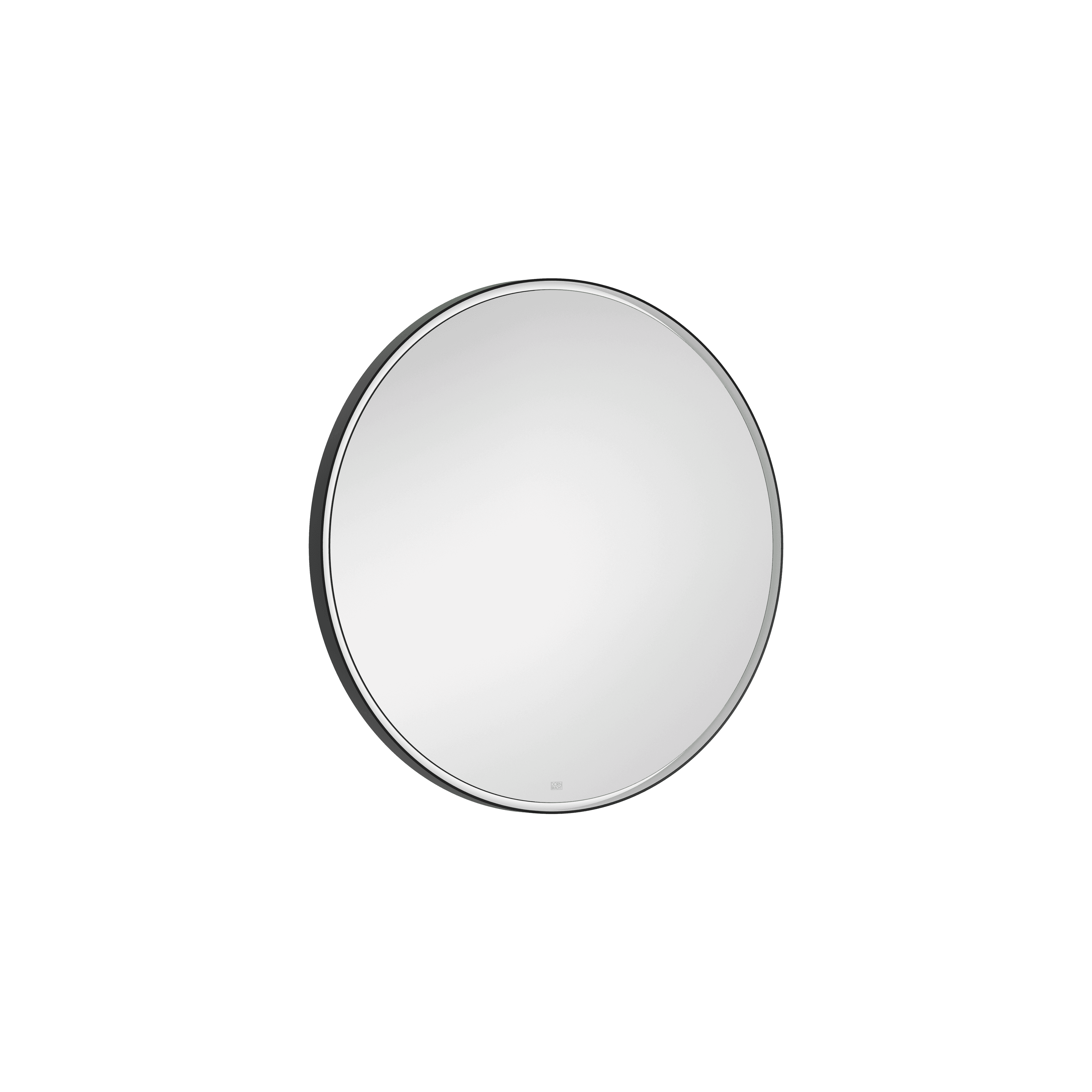 Lighted mirror round in Matte Black