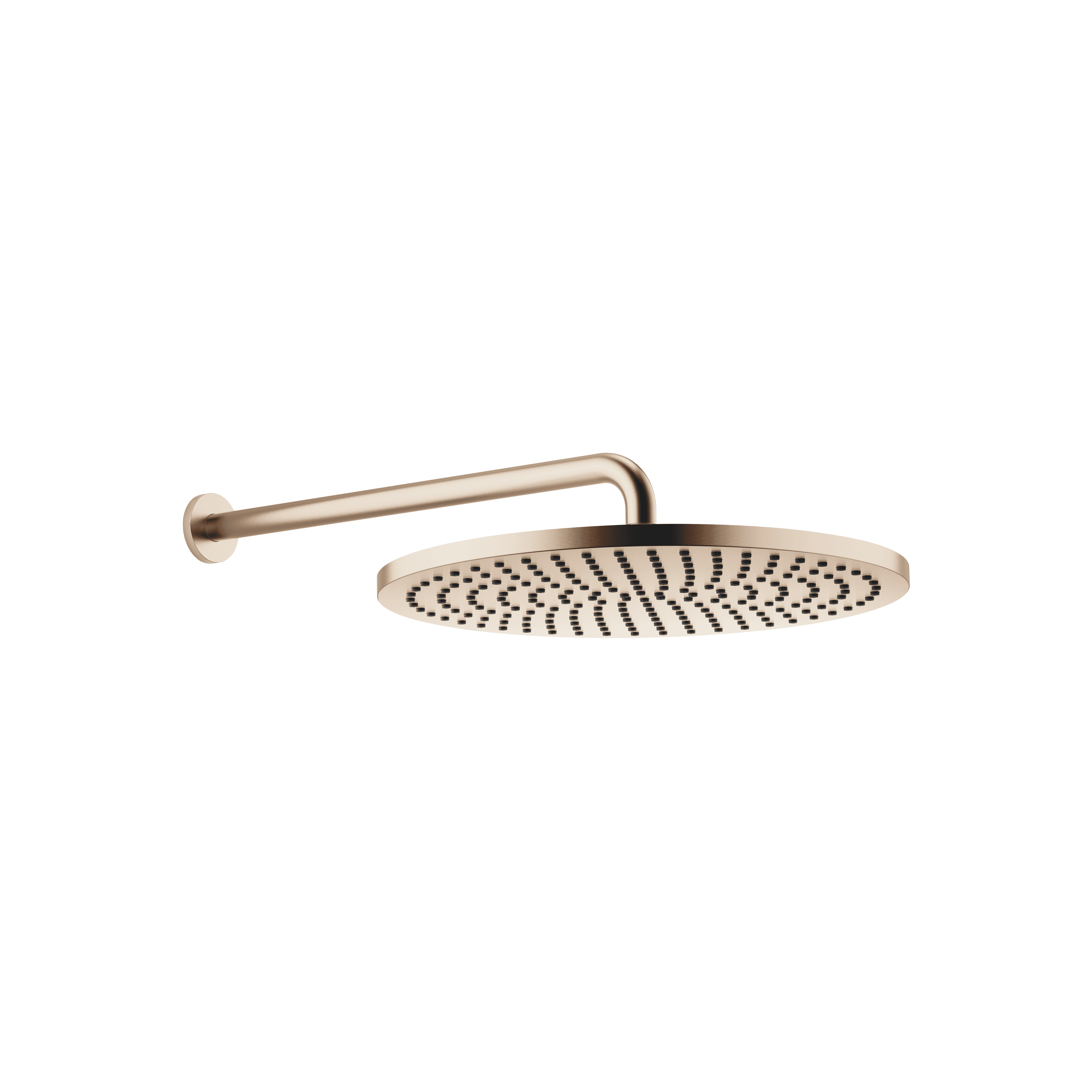 Rain shower with wall fixing 400 mm in Brushed Light Gold (PVD)