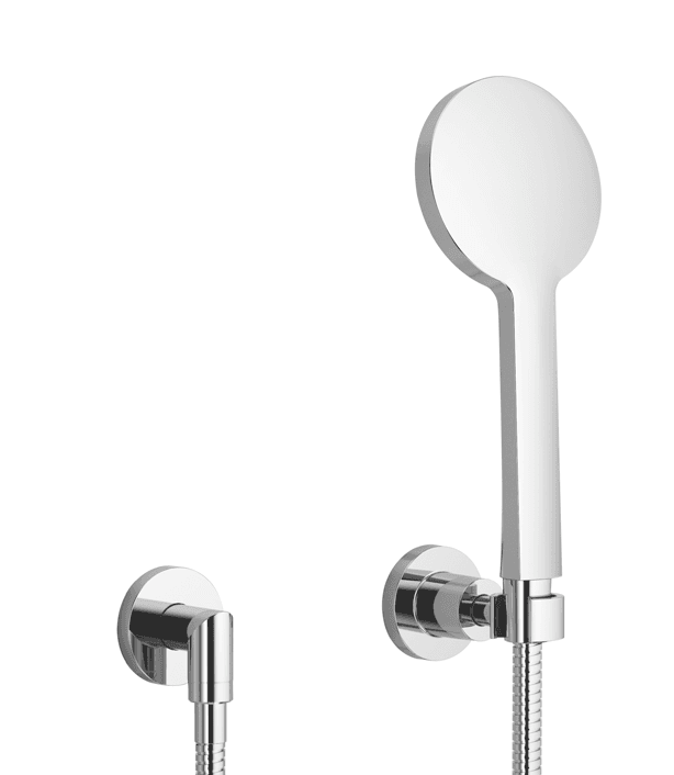 TARA Hand shower set with individual rosettes FlowReduce in Brushed Dark Bronze (PVD)