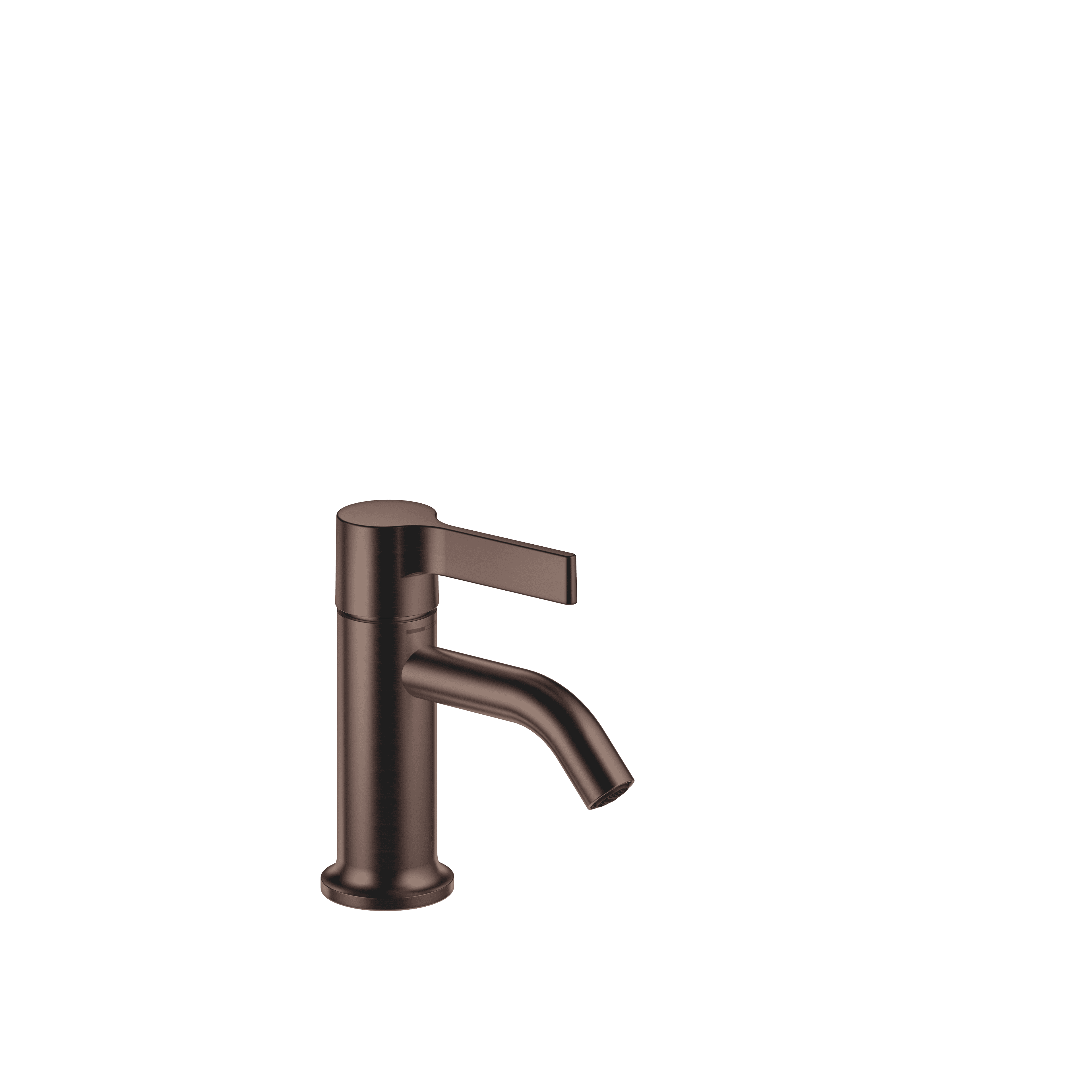 VAIA Single-lever basin mixer without pop-up waste in Brushed Dark Bronze (PVD)