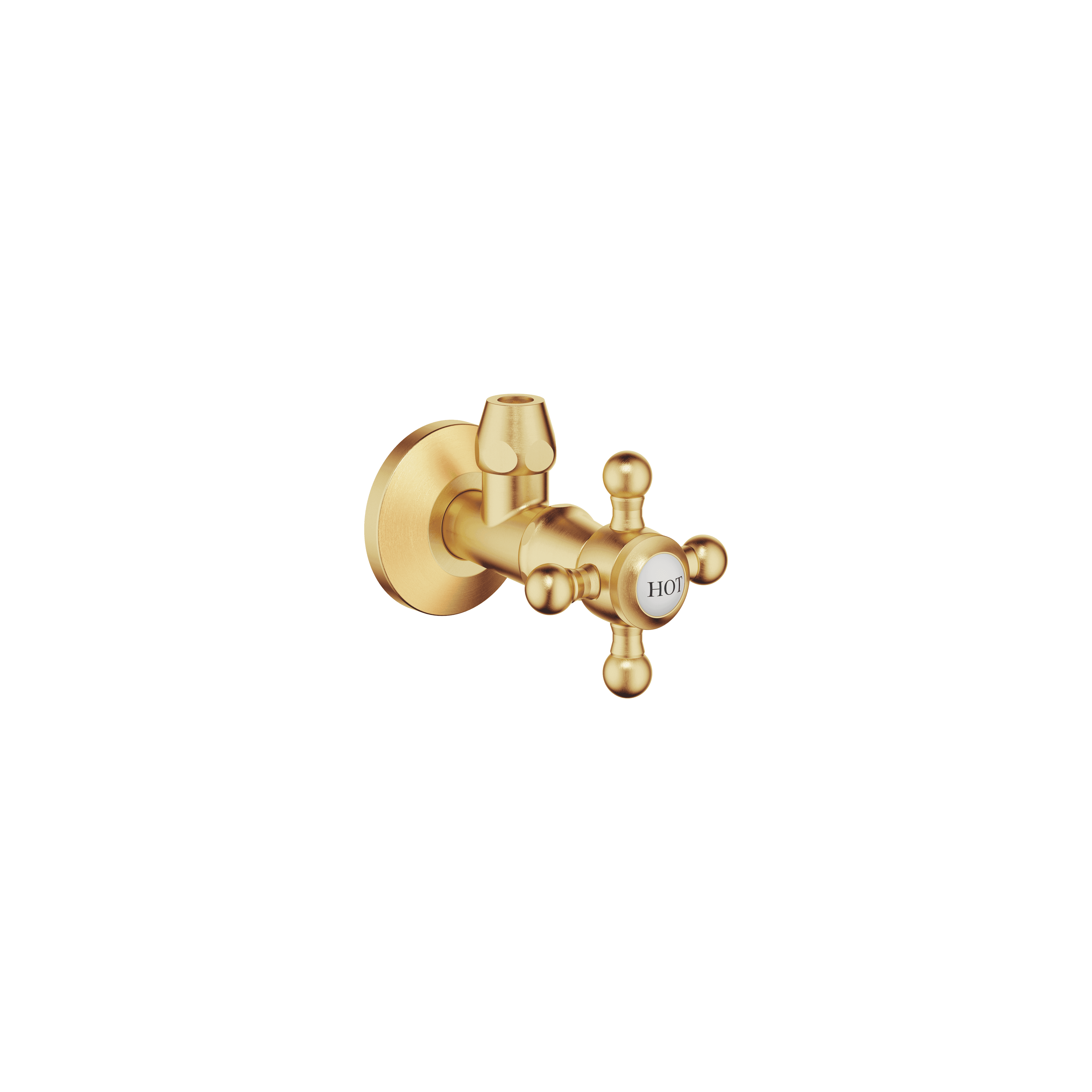 MADISON Angle valve in Brushed Durabrass (23kt Gold)