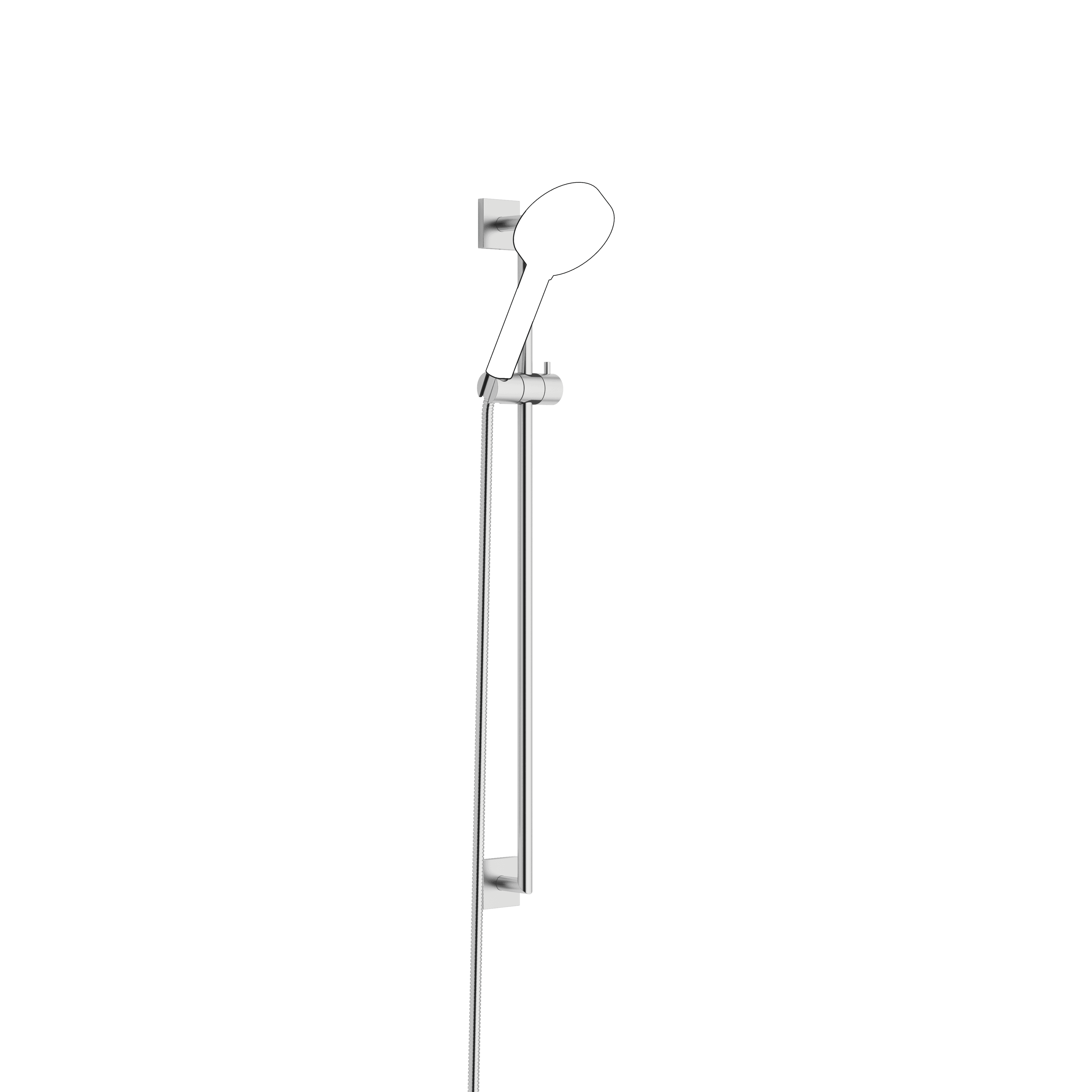 Shower set in Brushed Chrome