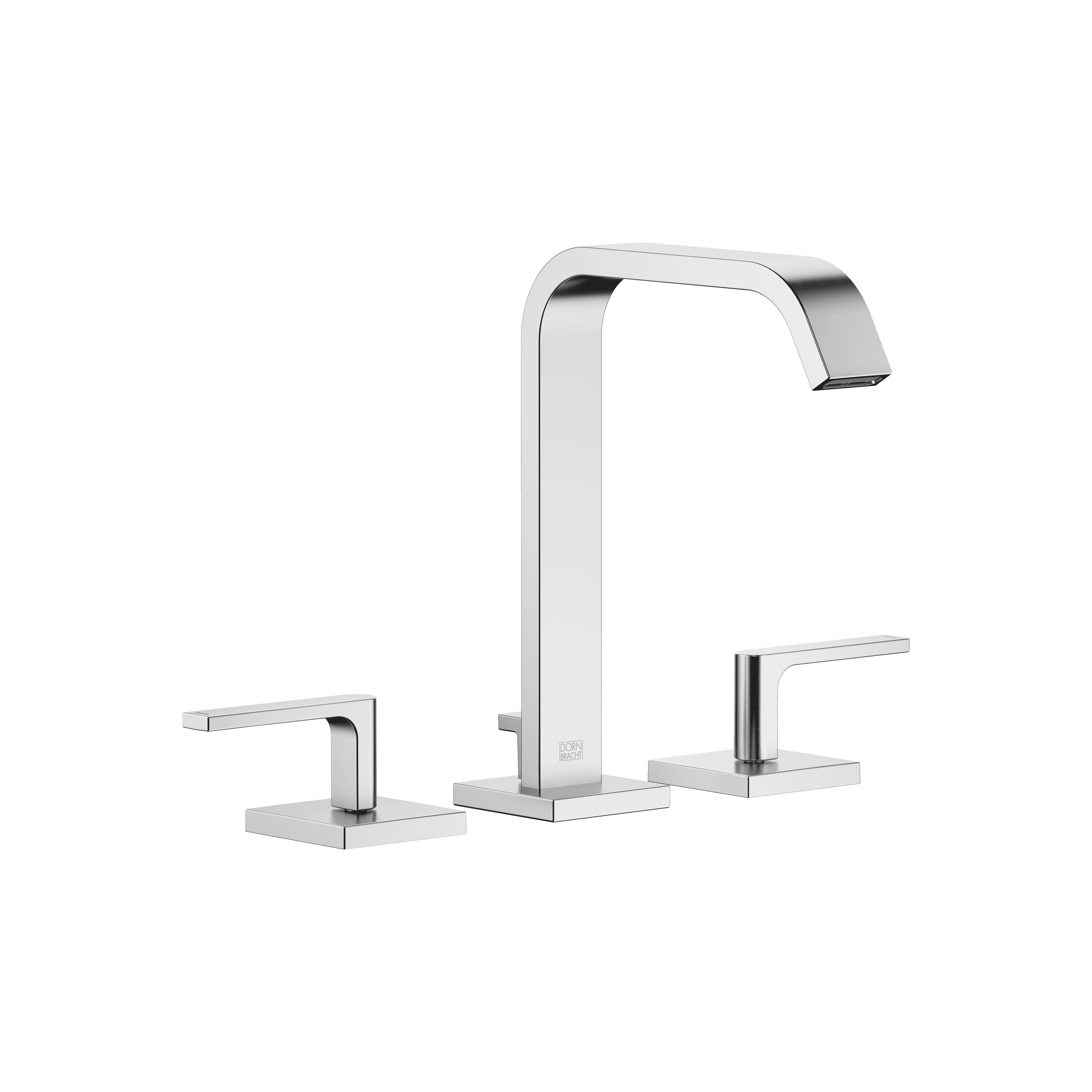 IMO Three-hole basin mixer with pop-up waste in Brushed Chrome