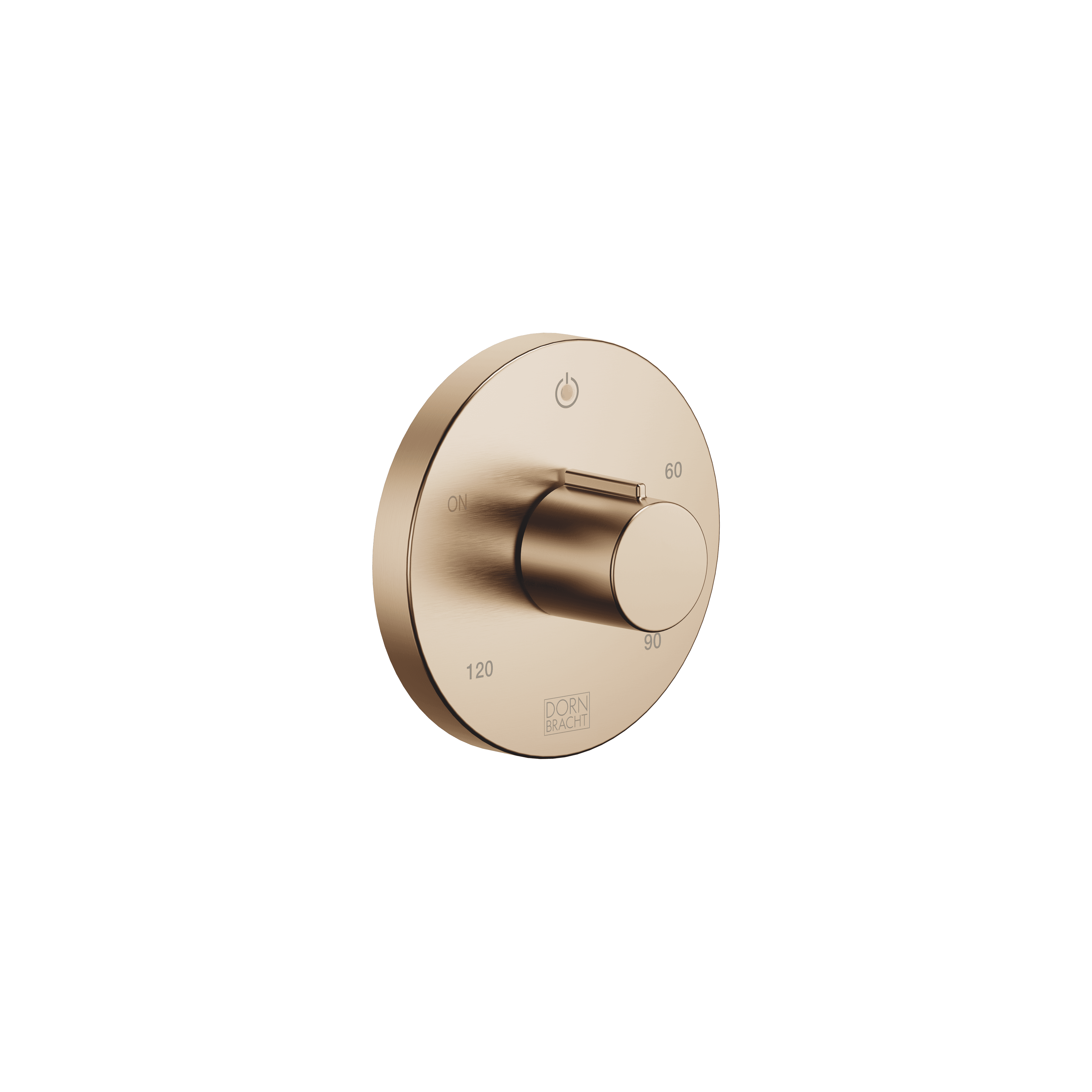 Electronic control elements for towel warmer in Brushed Champagne (22kt Gold)