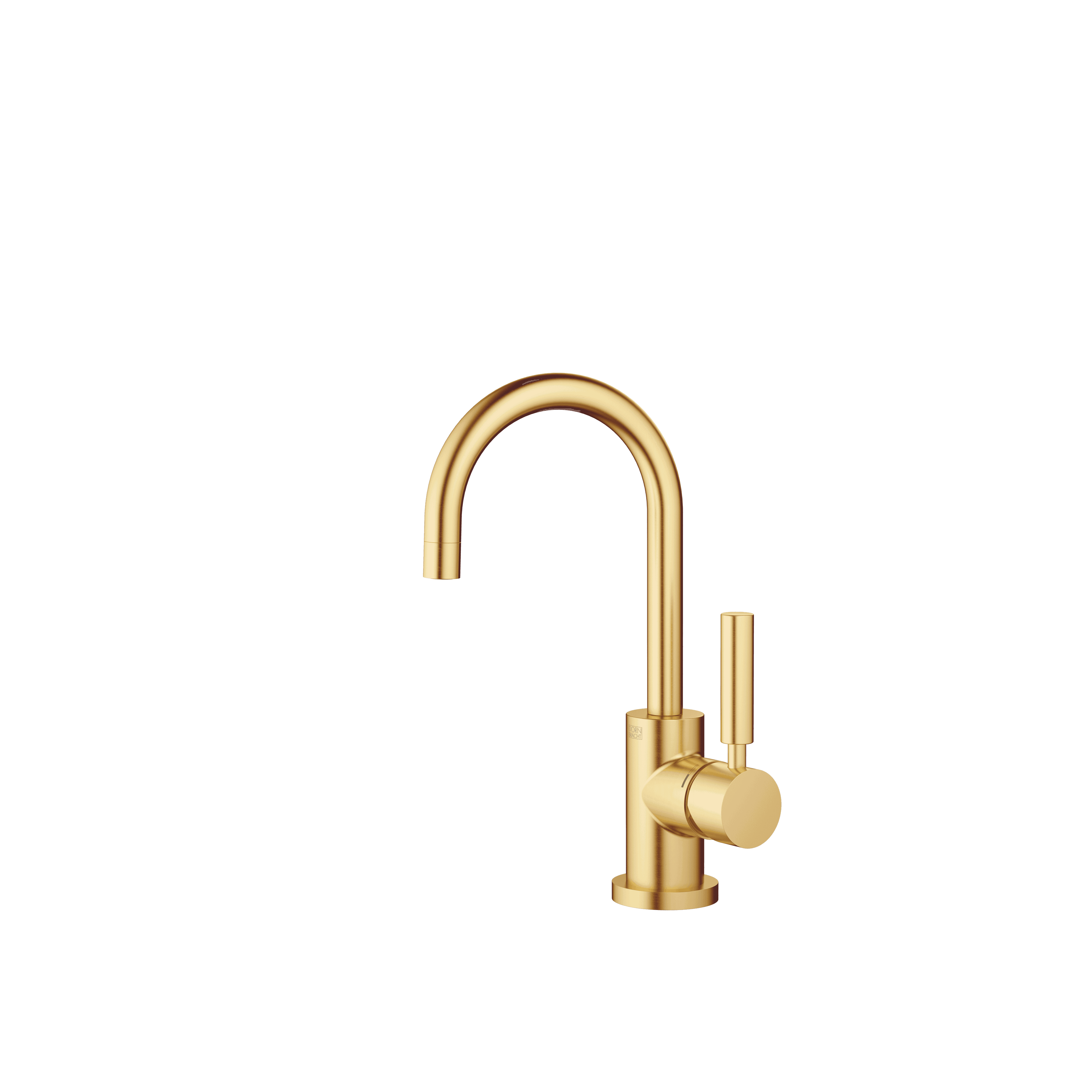 TARA Single-lever basin mixer with pop-up waste in Brushed Durabrass (23kt Gold)