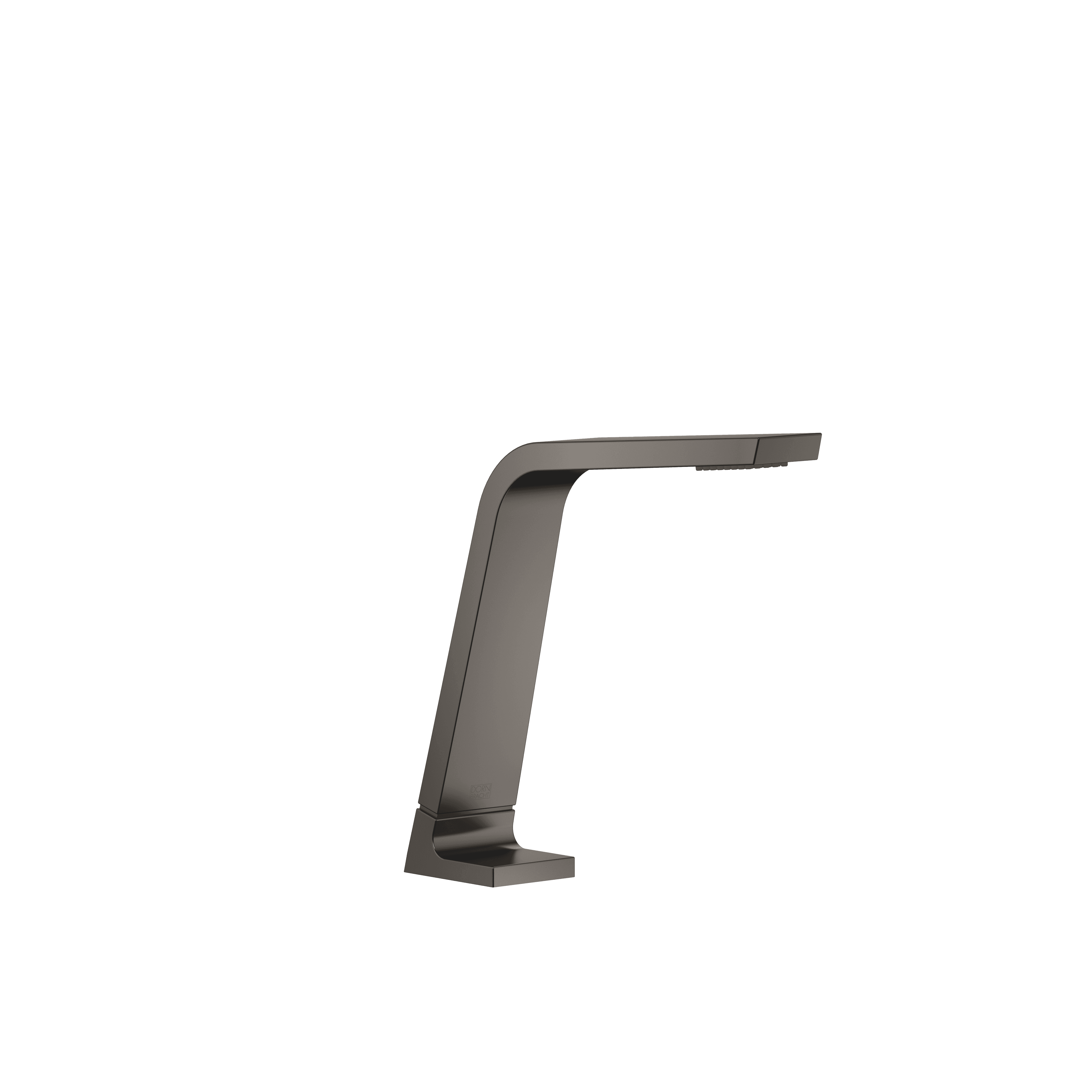CL.1 Deck-mounted basin spout without pop-up waste in Brushed Dark Platinum
