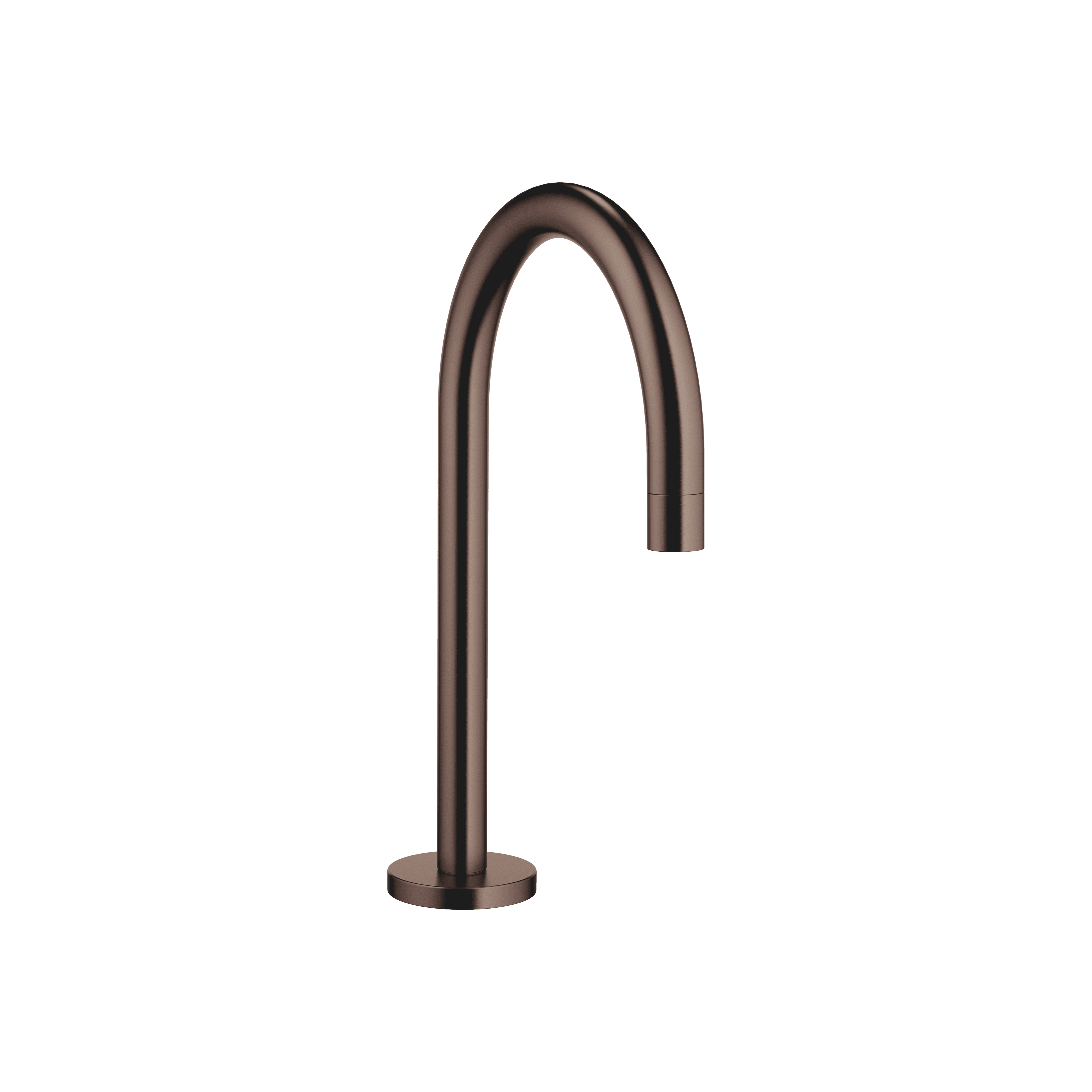 Deck-mounted basin spout without pop-up waste in Brushed Dark Bronze (PVD)