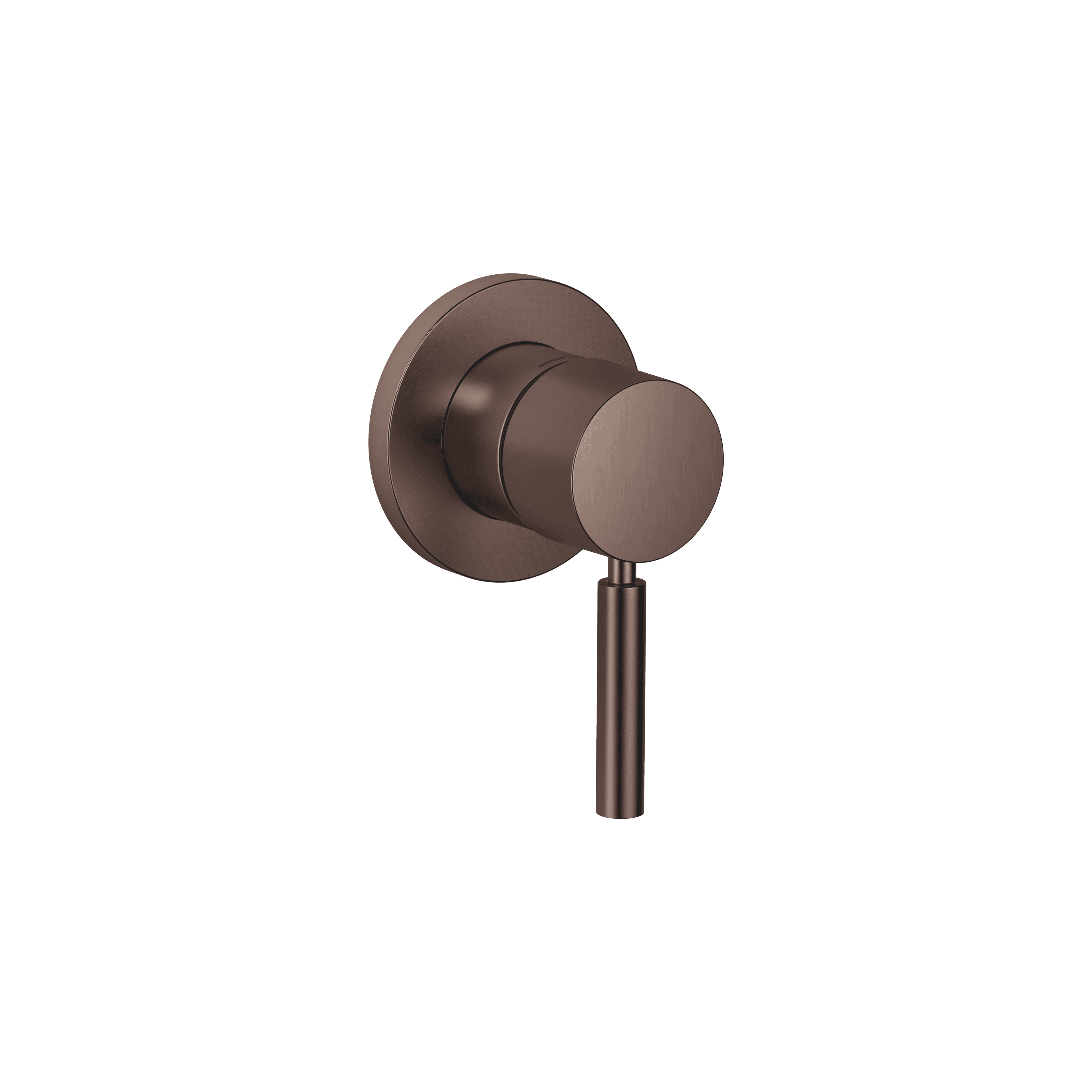 Concealed single-lever mixer with cover plate in Brushed Dark Bronze (PVD)