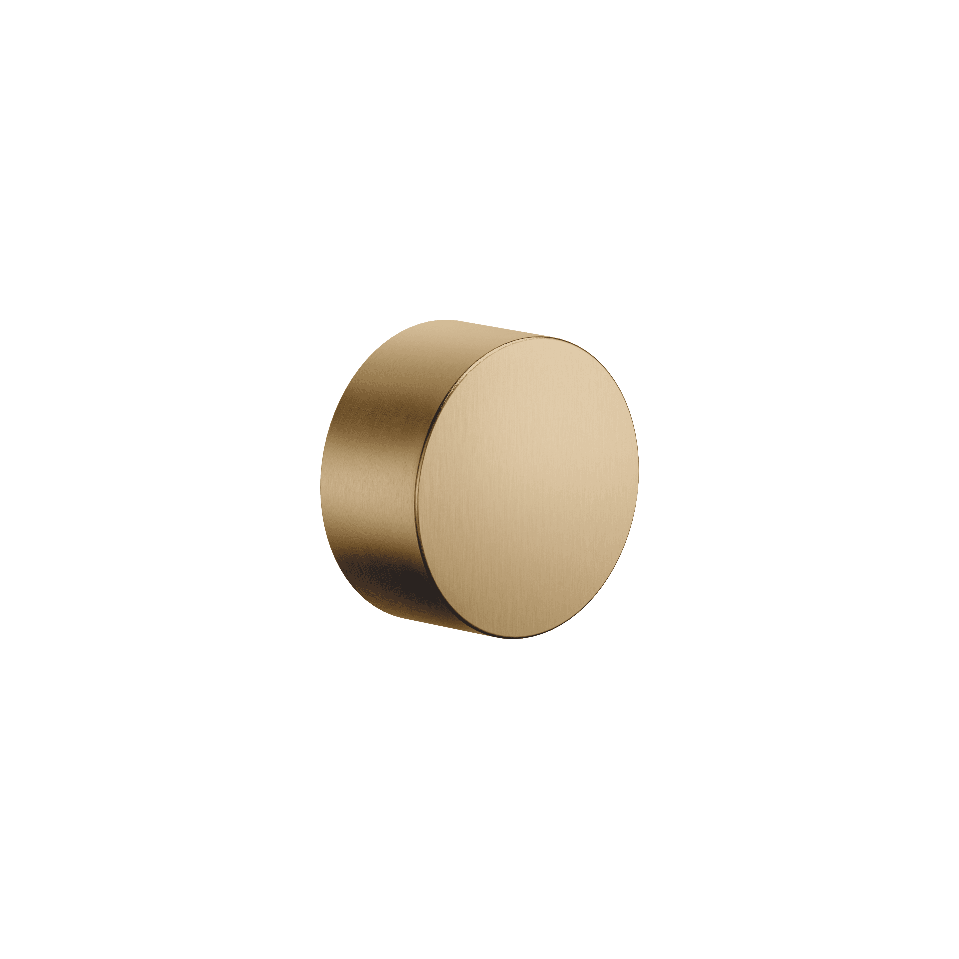 Wall valve clockwise closing 1/2" in Brushed Dark Brass (PVD)