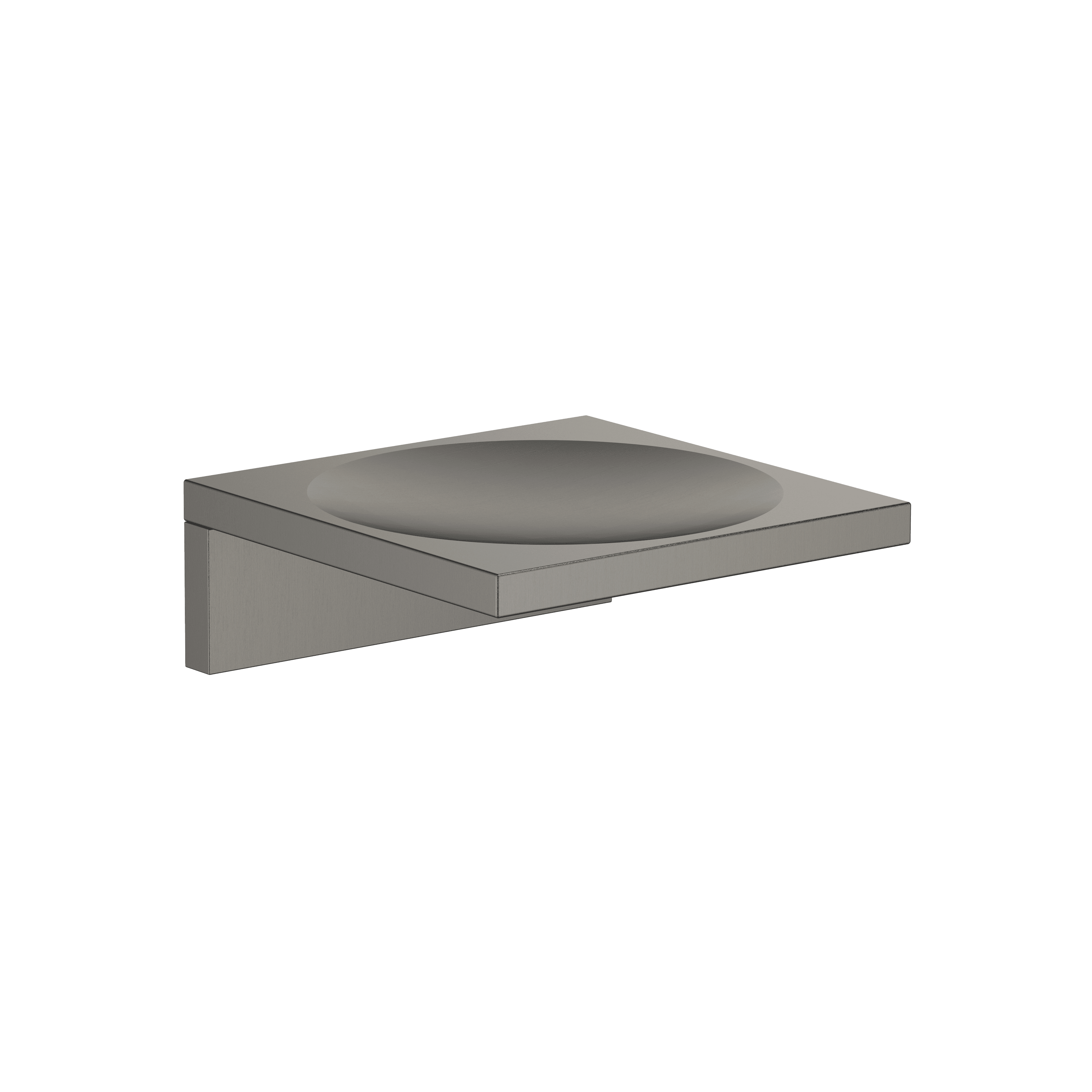 Soap dish wall model in Brushed Dark Platinum