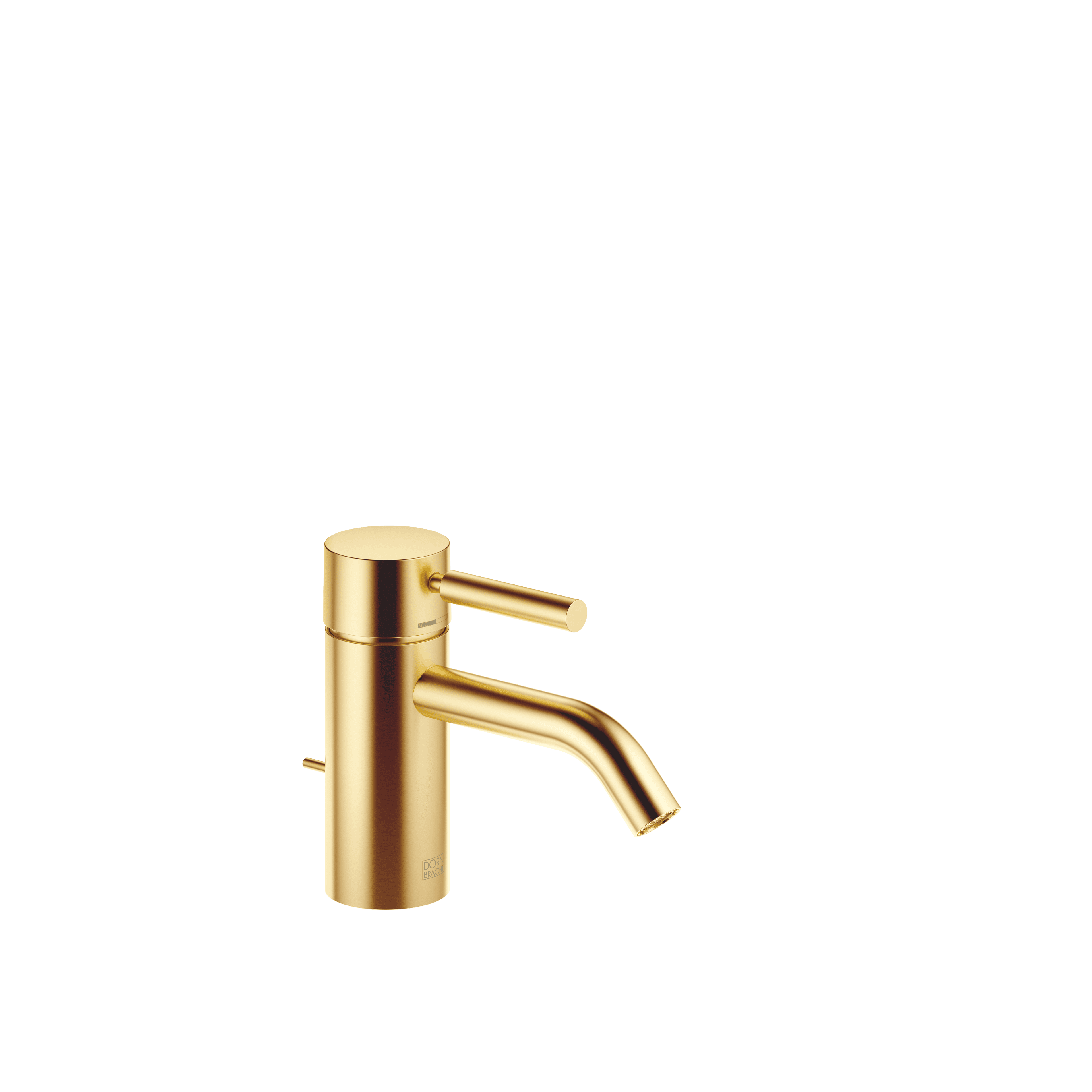 META Single-lever basin mixer with pop-up waste in Brushed Gold (PVD)