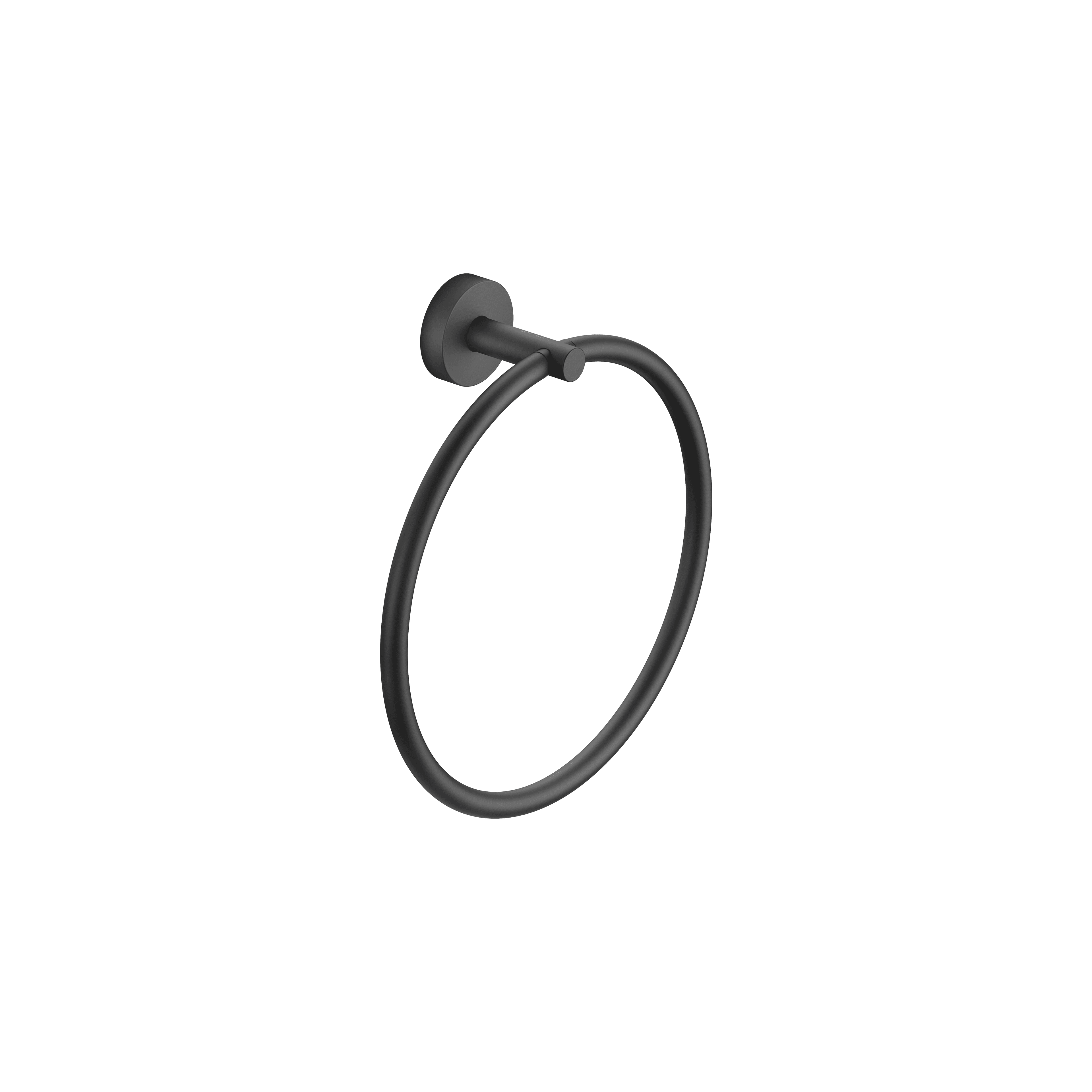 Towel ring round in Matte Black