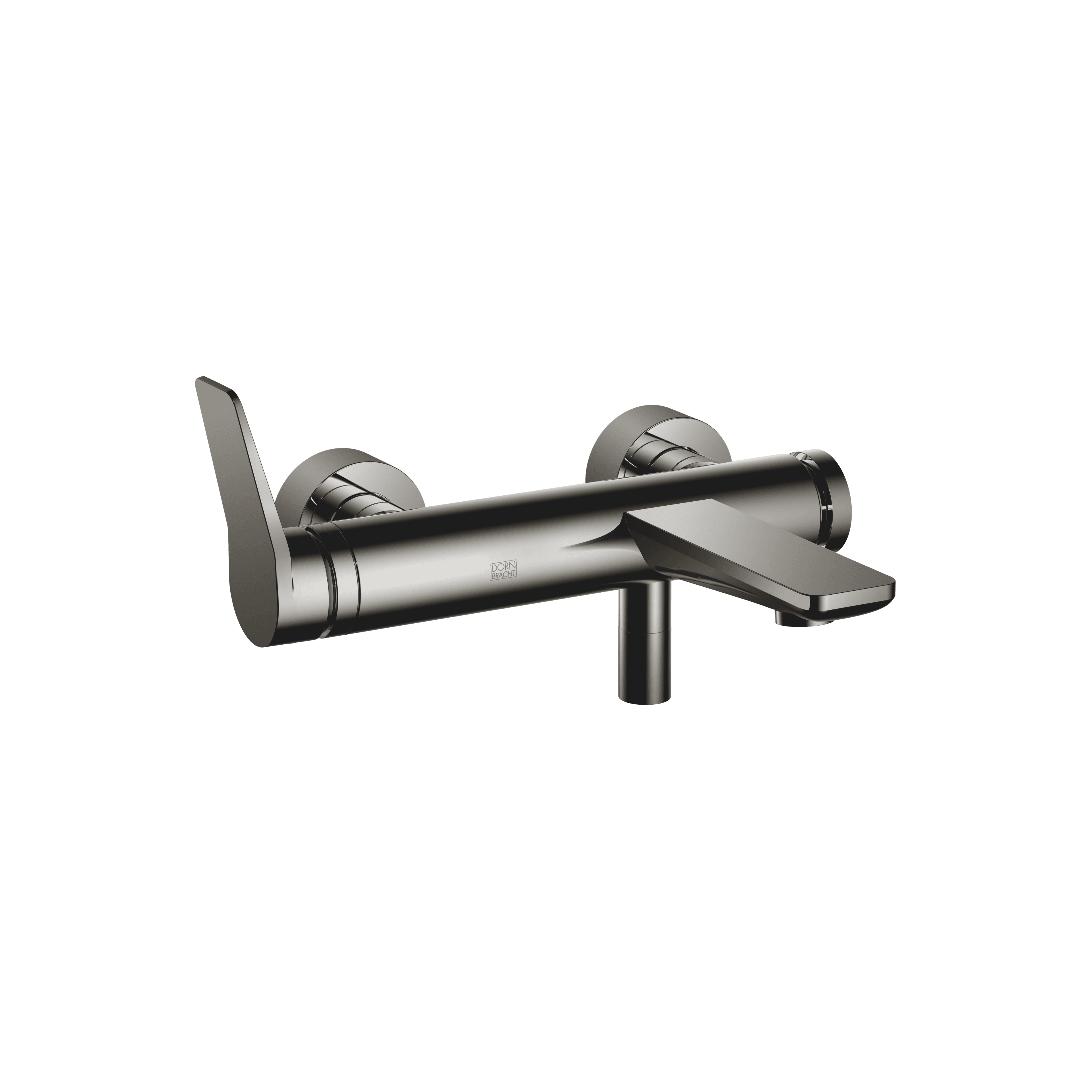 LISSÉ Single-lever bath mixer for wall mounting without shower set in Dark Chrome