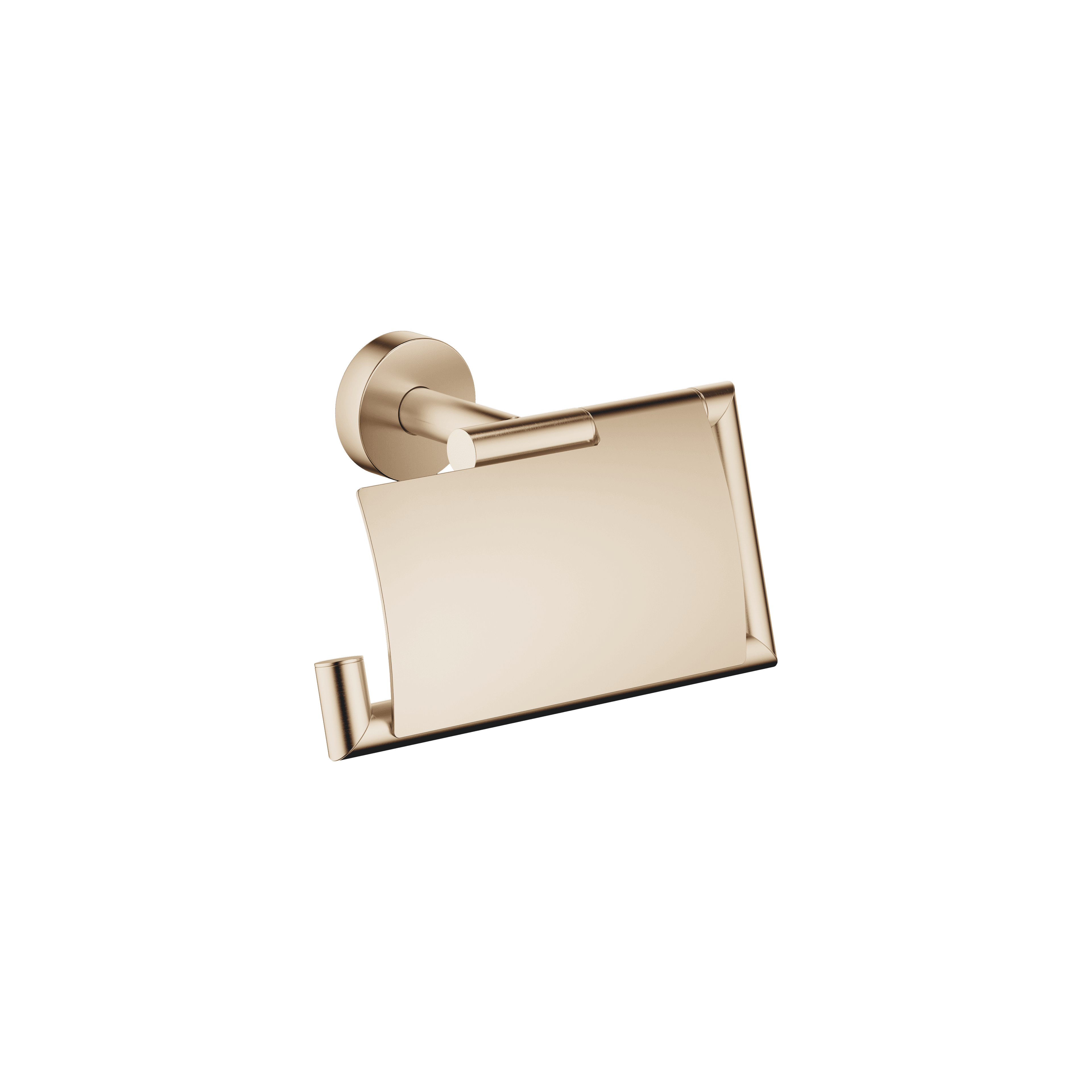 Tissue holder with cover in Brushed Light Gold (PVD)