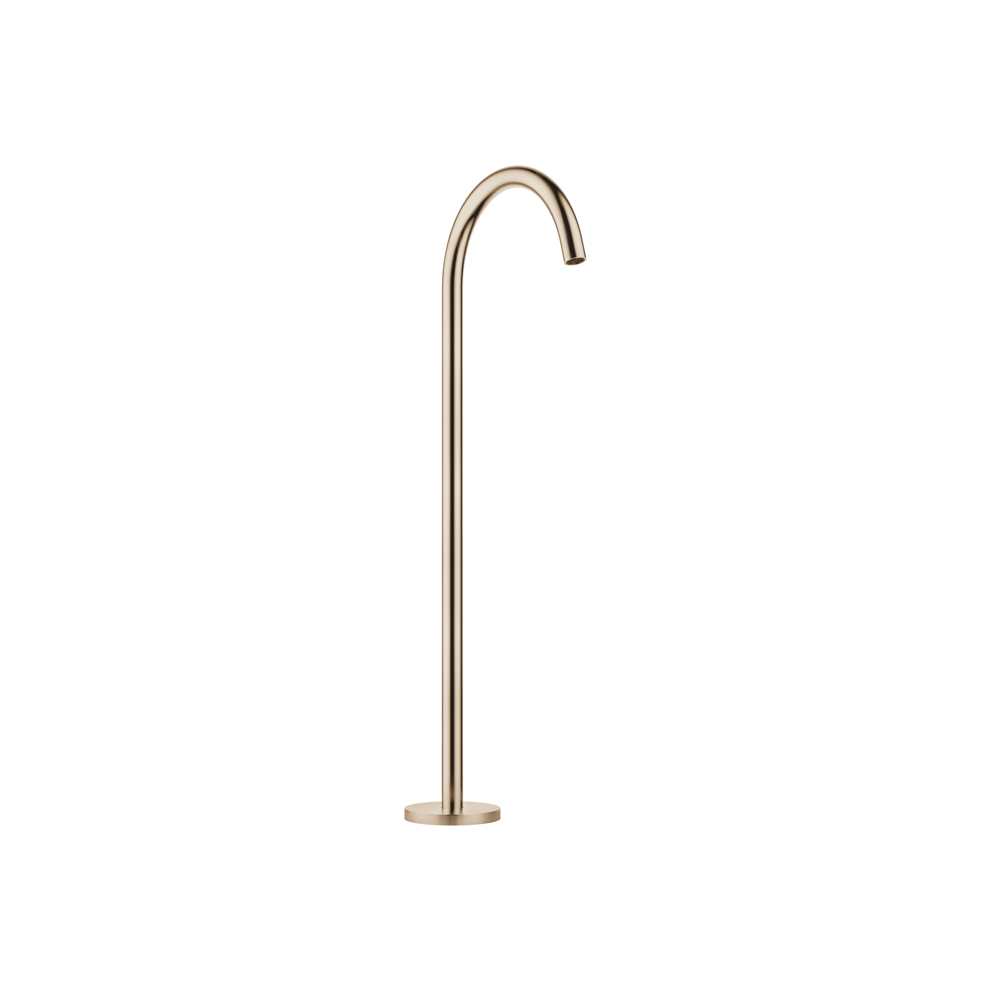 META Bath spout without diverter for free-standing assembly in Brushed Light Gold (PVD)
