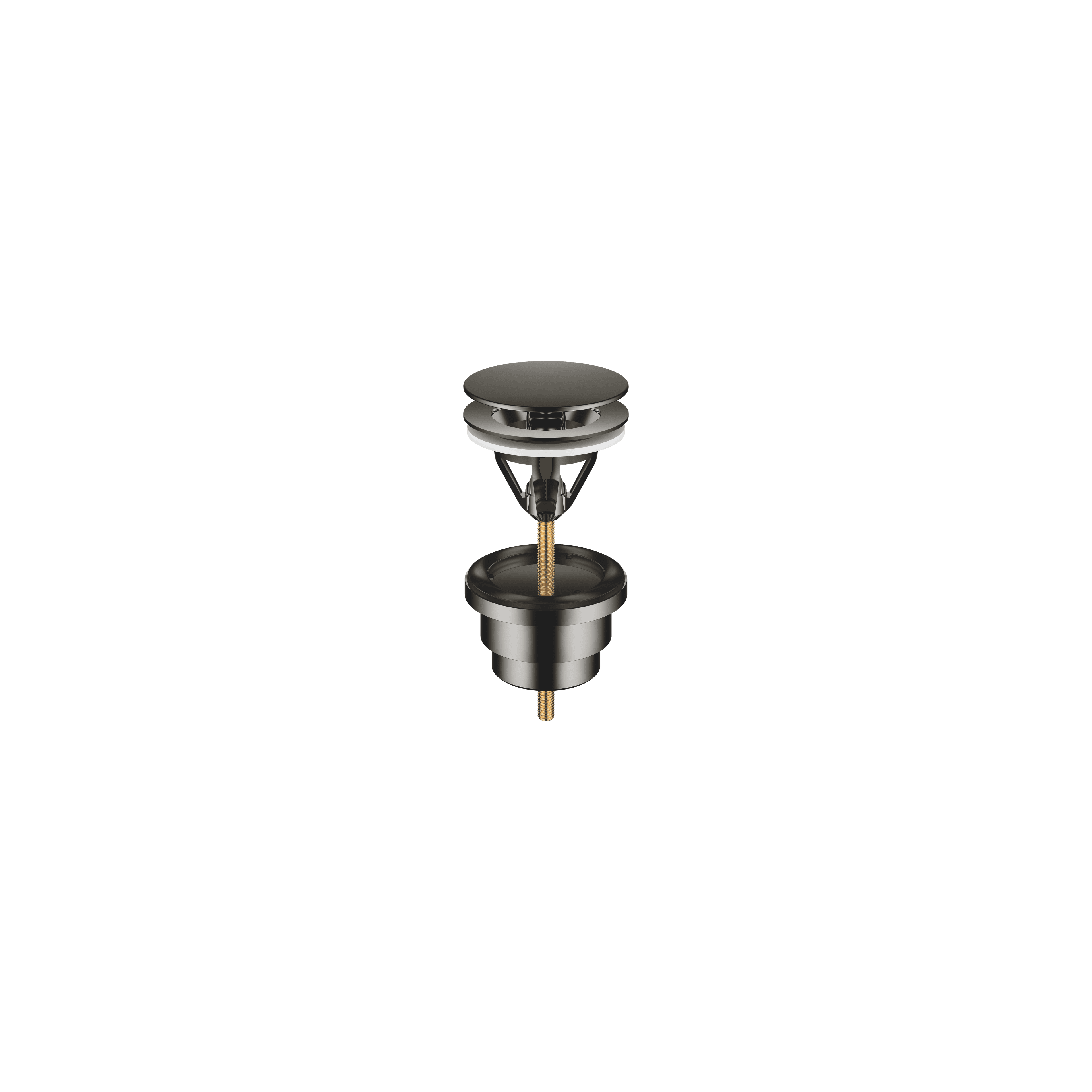 Basin Waste without press-closing 1 1/4" in Dark Chrome
