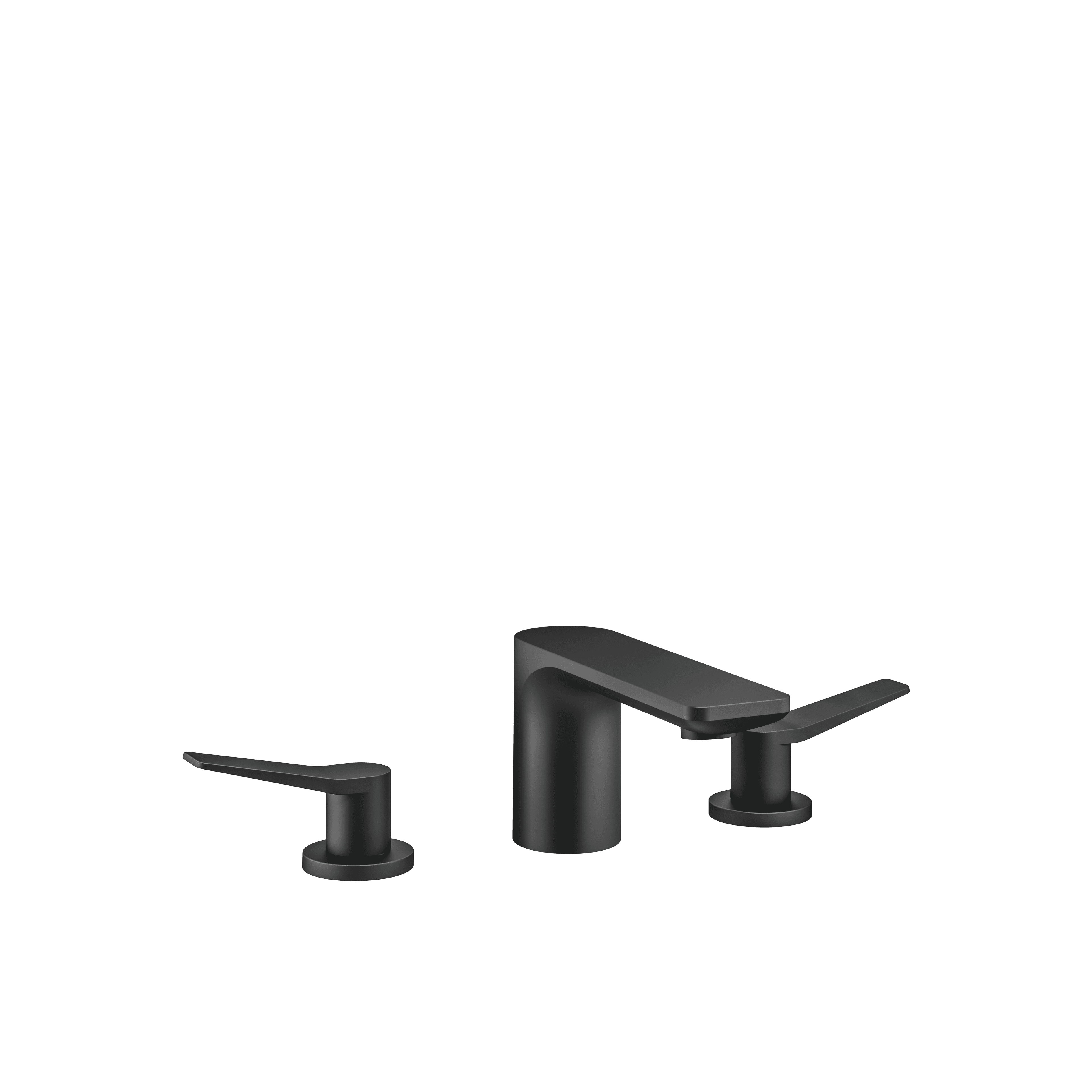 LISSÉ Three-hole basin mixer with pop-up waste in Matte Black