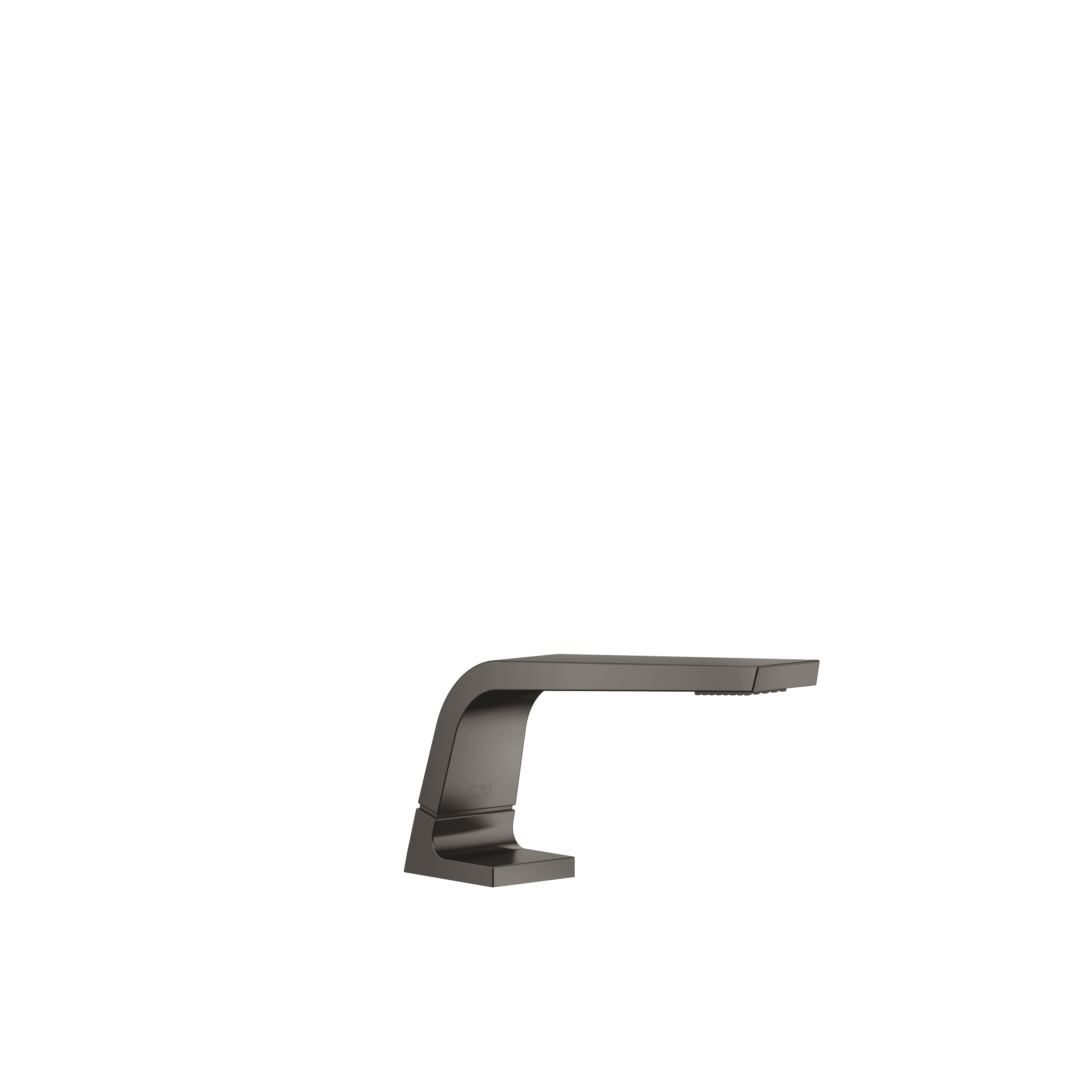 CL.1 Deck-mounted basin spout without pop-up waste in Brushed Dark Platinum