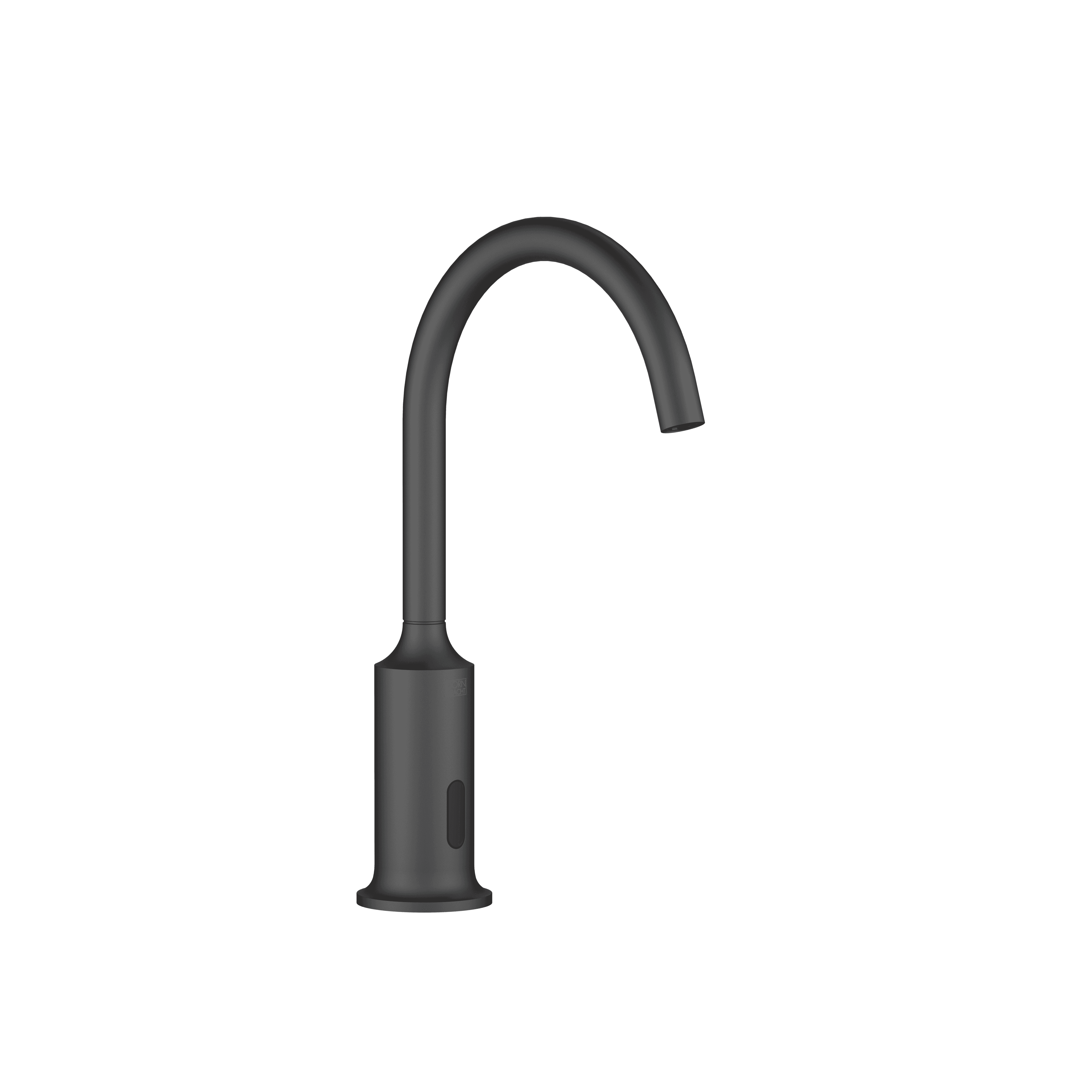 VAIA Touchfree Washstand fitting with electronic opening and closing function without pop-up waste in Matte Black