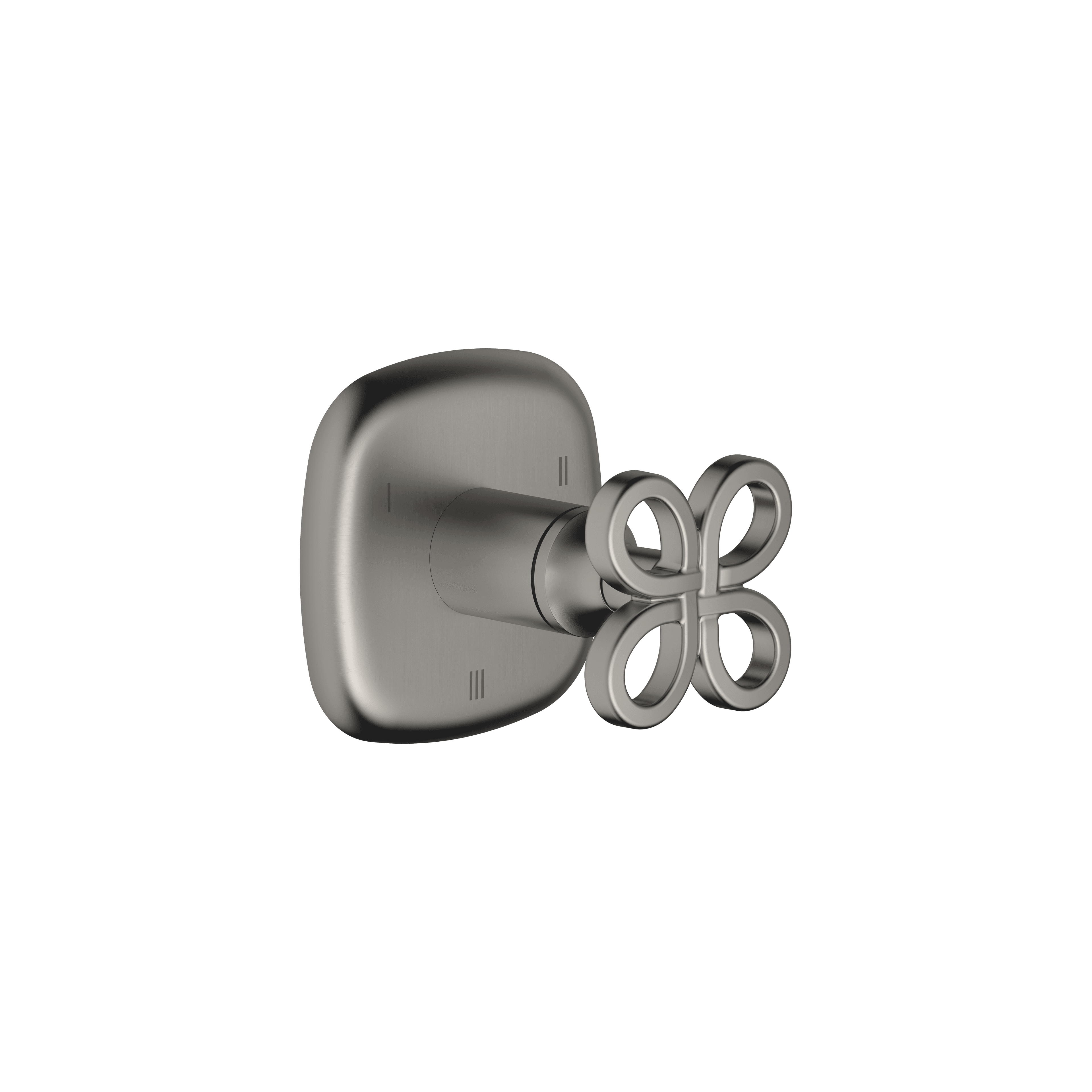 Concealed three-way diverter in Brushed Dark Platinum