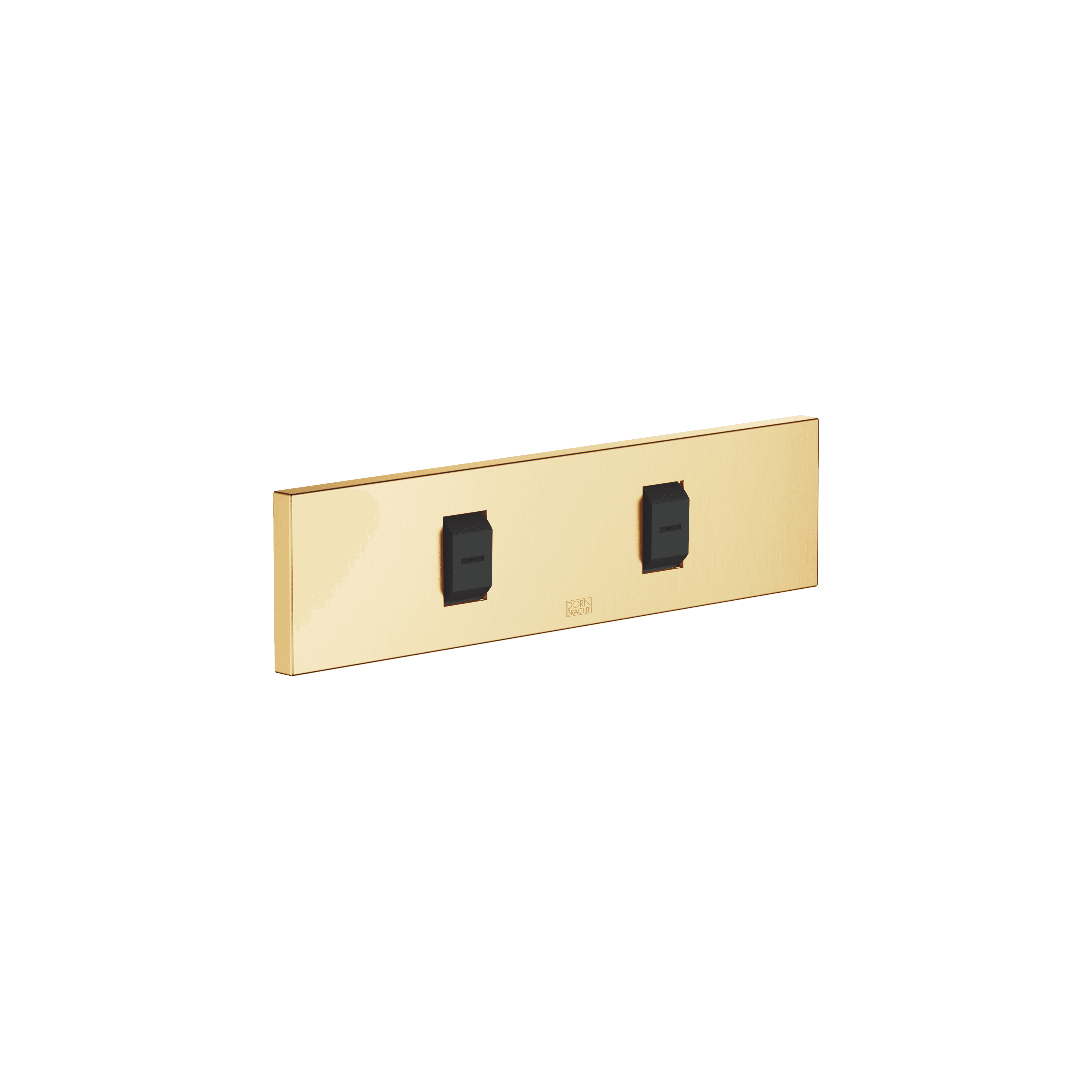 WATER FAN horizontal Concealed body spray in Brushed Durabrass (23kt Gold)