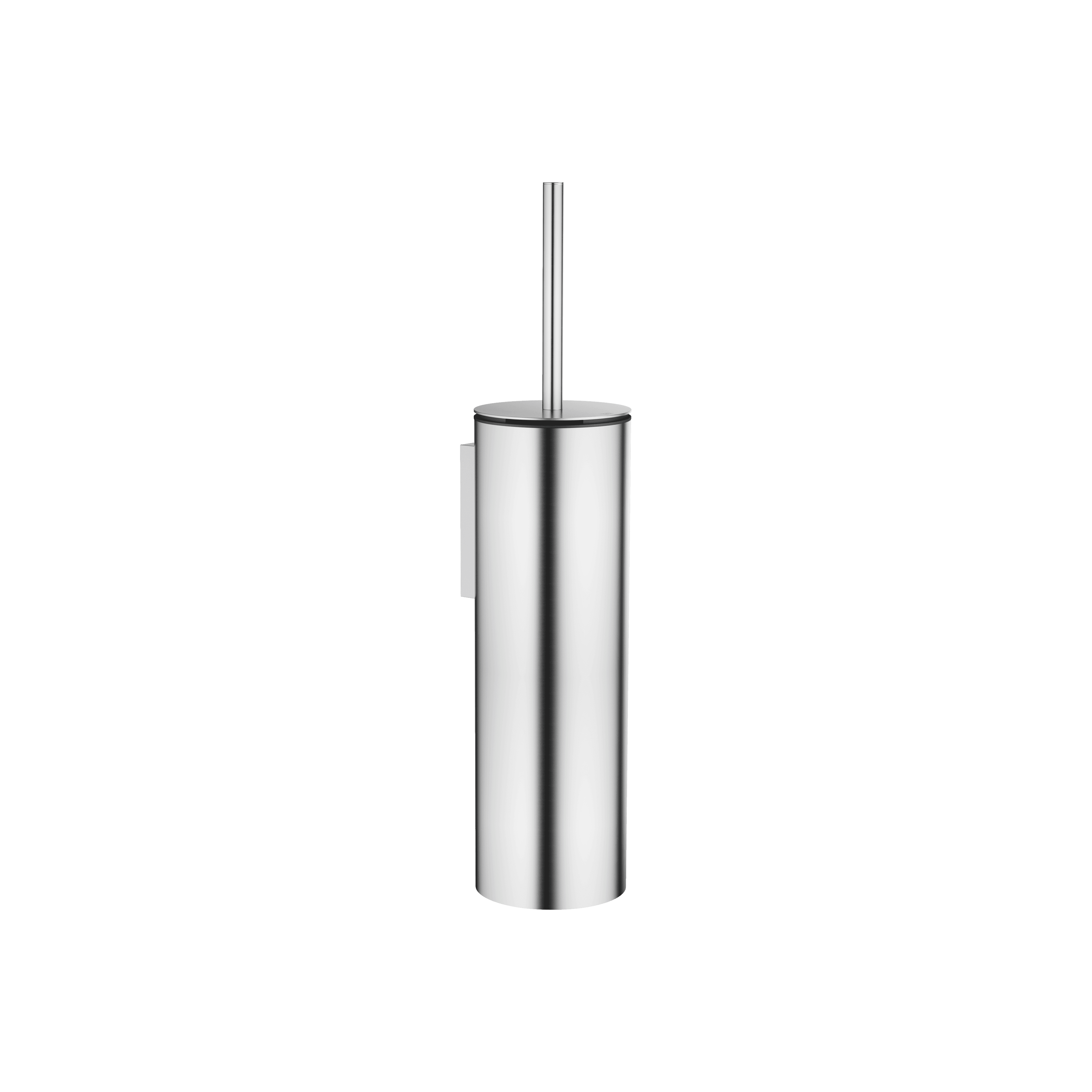 Toilet brush set wall model in Brushed Chrome