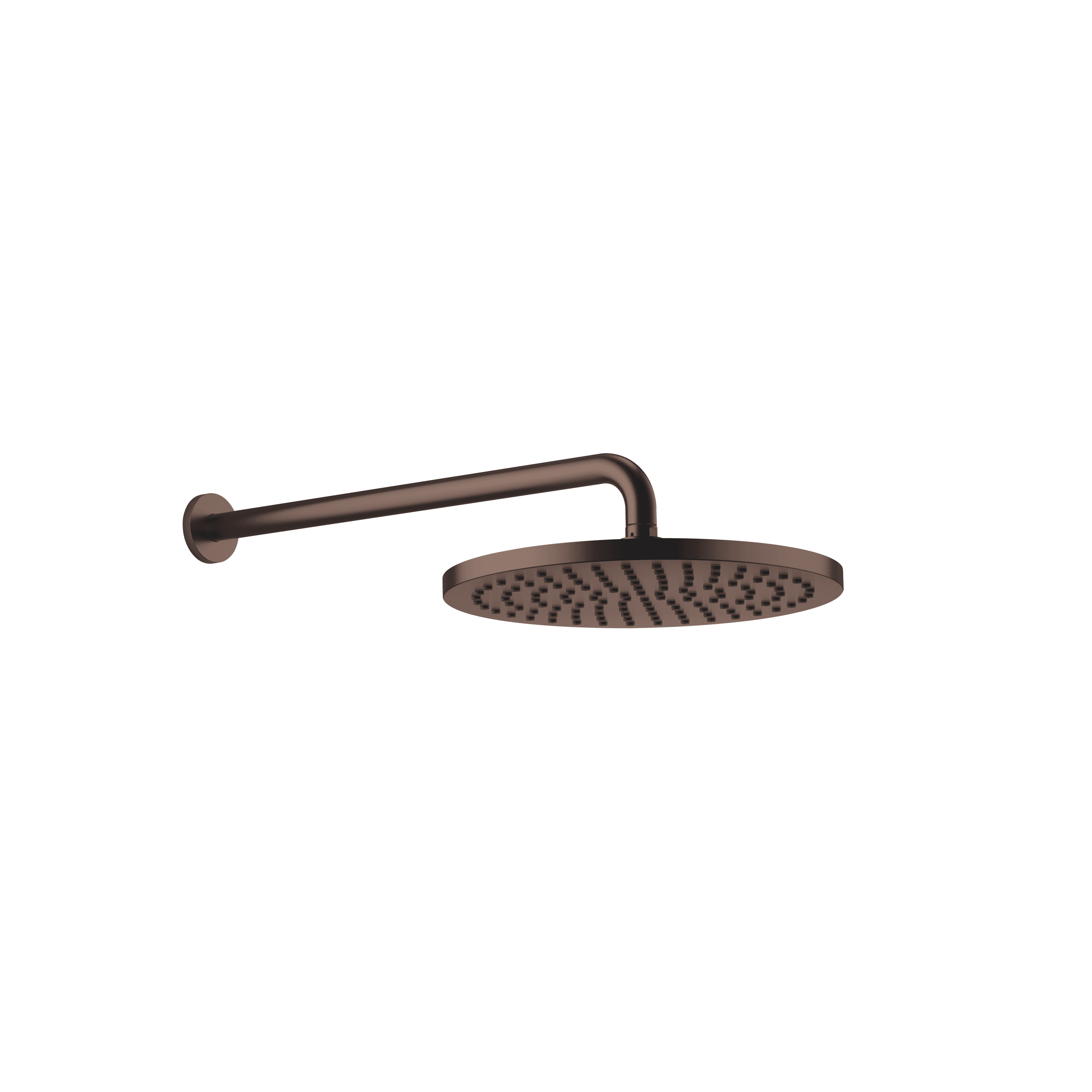 SERIES SPECIFIC Rain shower with wall fixing FlowReduce 300 mm in Brushed Dark Bronze (PVD)