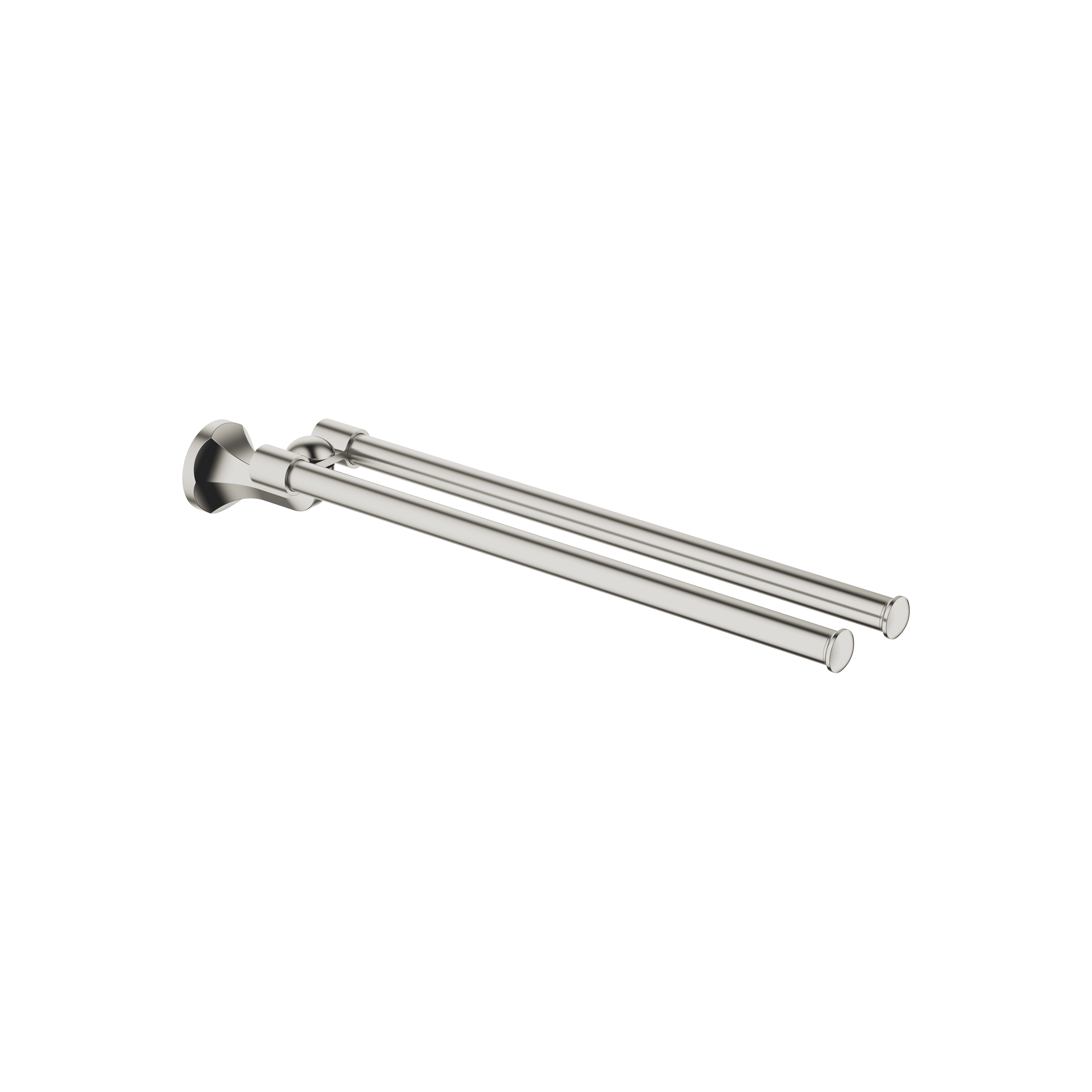 MADISON Towel bar in two parts swivel in Brushed Platinum