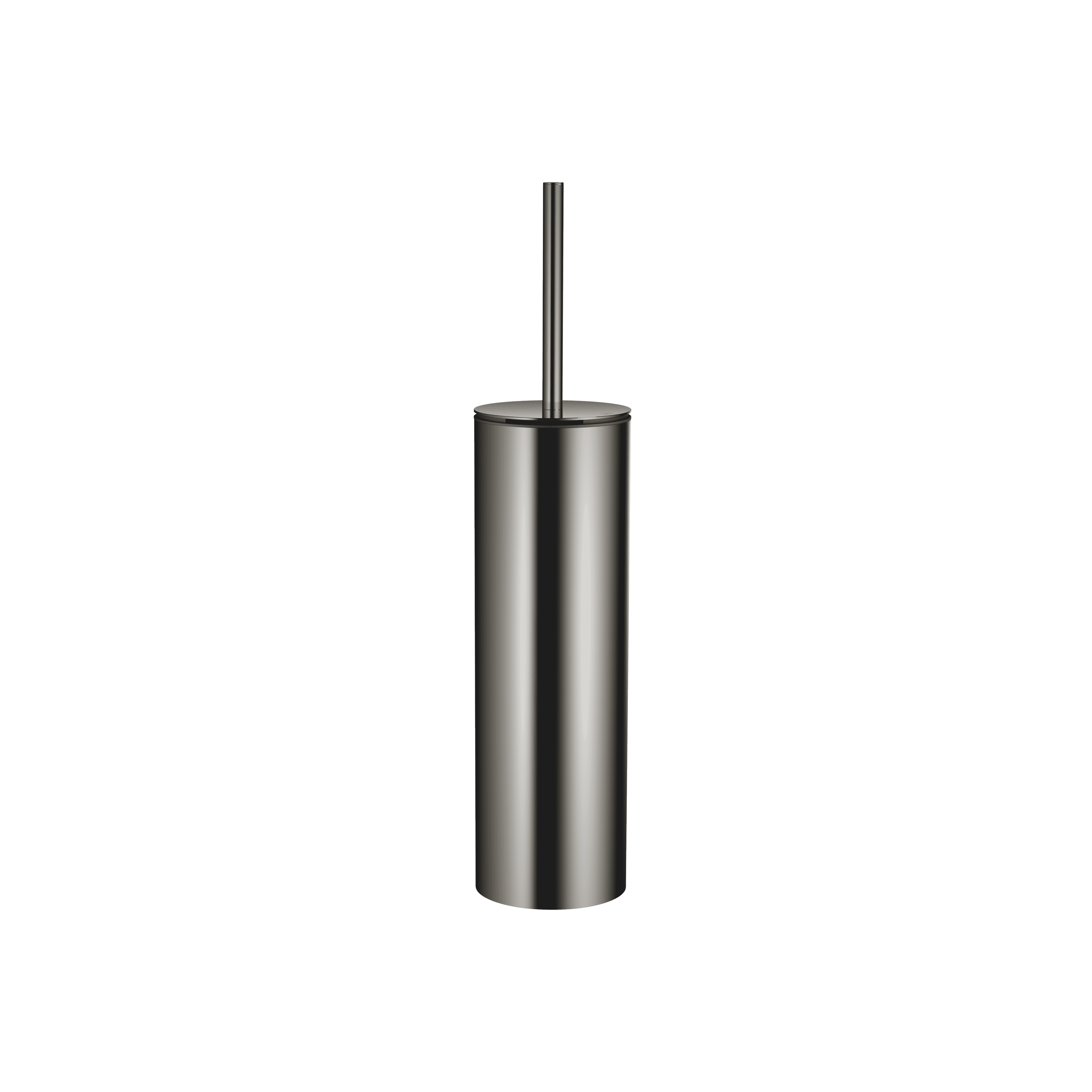 Toilet brush set free-standing model in Dark Chrome