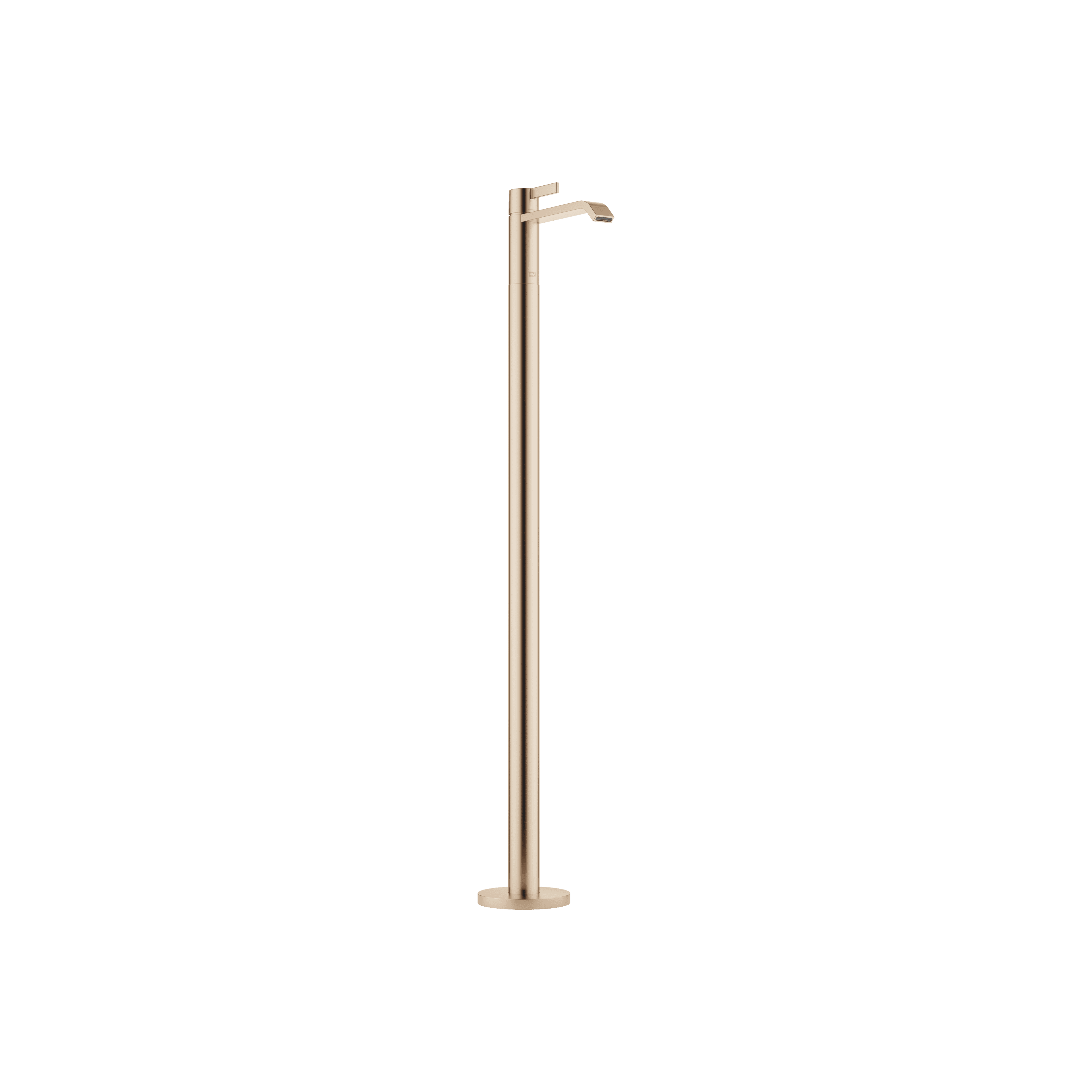 IMO Single-hole basin mixer with stand pipe without pop-up waste in Brushed Light Gold (PVD)