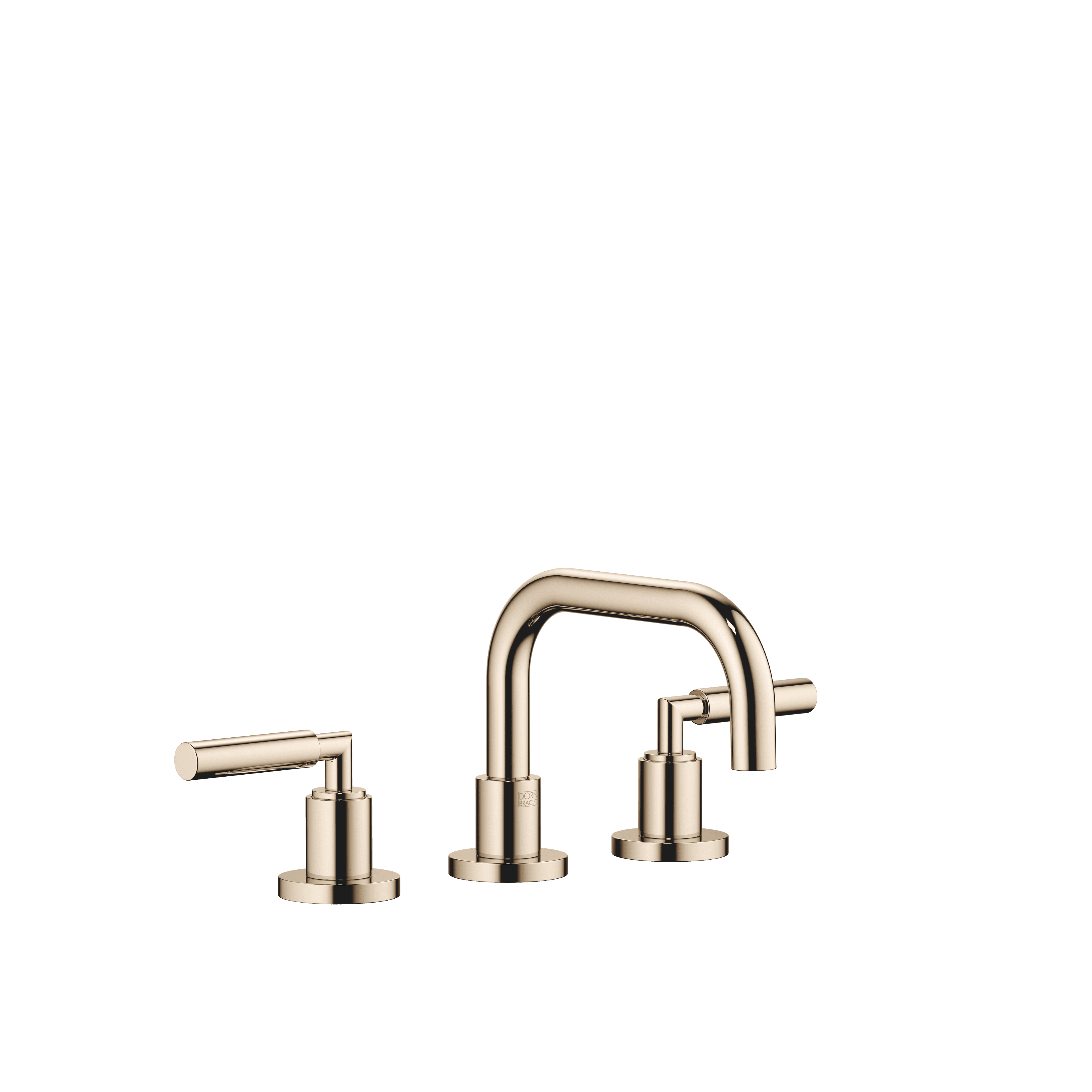 TARA Three-hole basin mixer with pop-up waste in Champagne (22kt Gold)