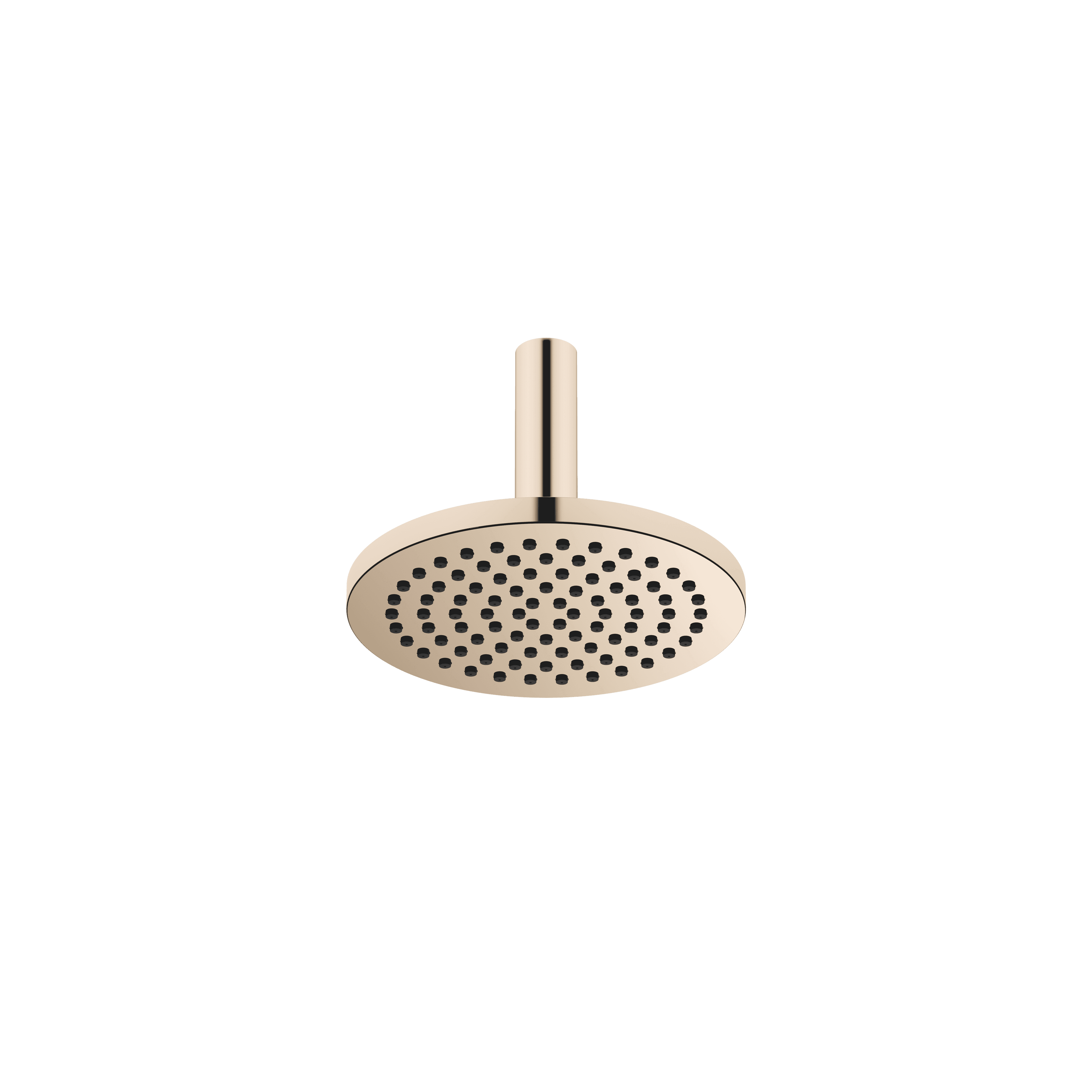 Rain shower with ceiling fixing FlowReduce 220 mm in Champagne (22kt Gold)