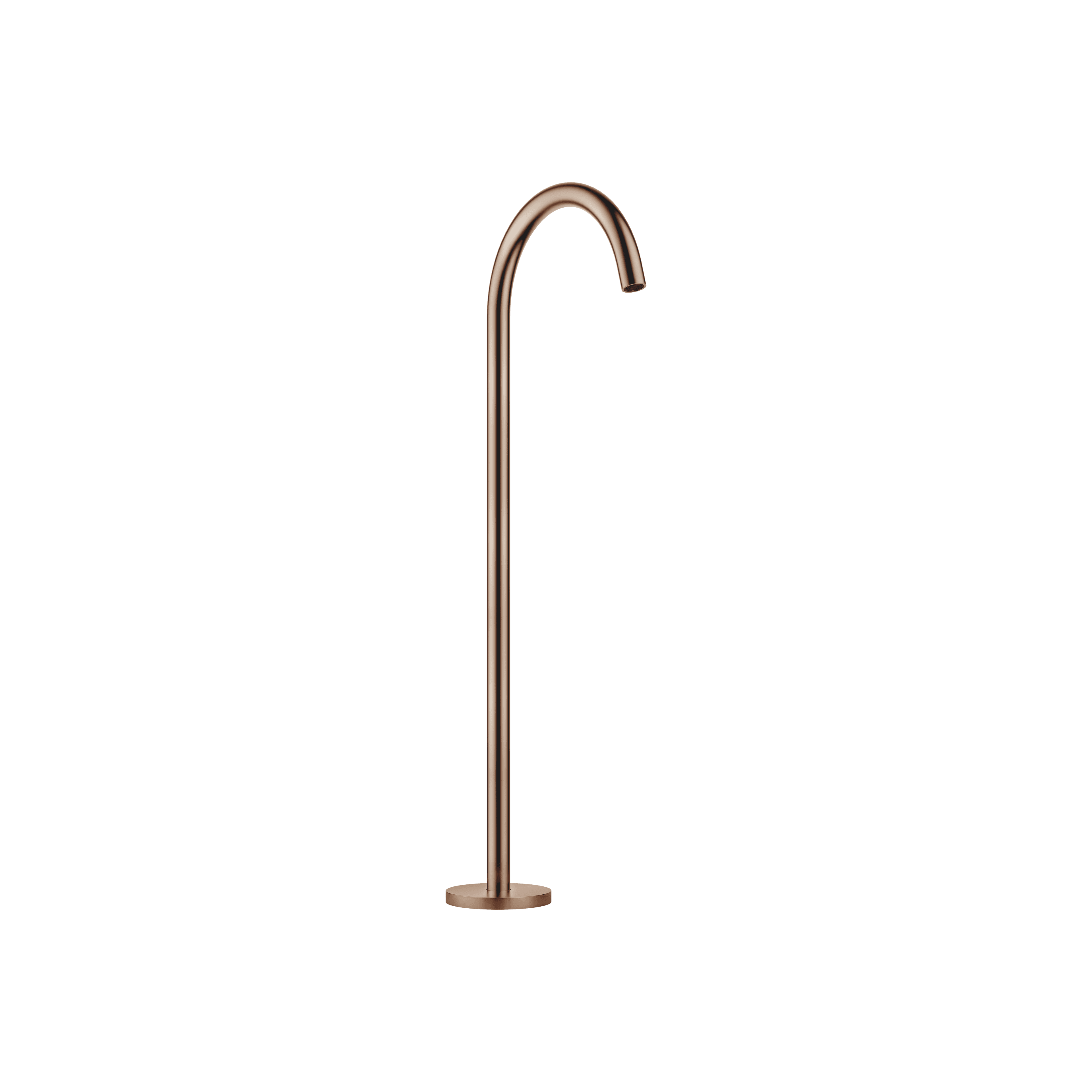 META Bath spout without diverter for free-standing assembly in Brushed Bronze (PVD)