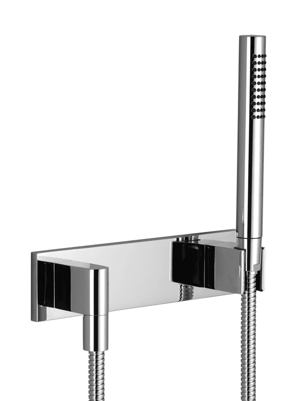 Hand shower set with cover plate in Brushed Light Gold (PVD)