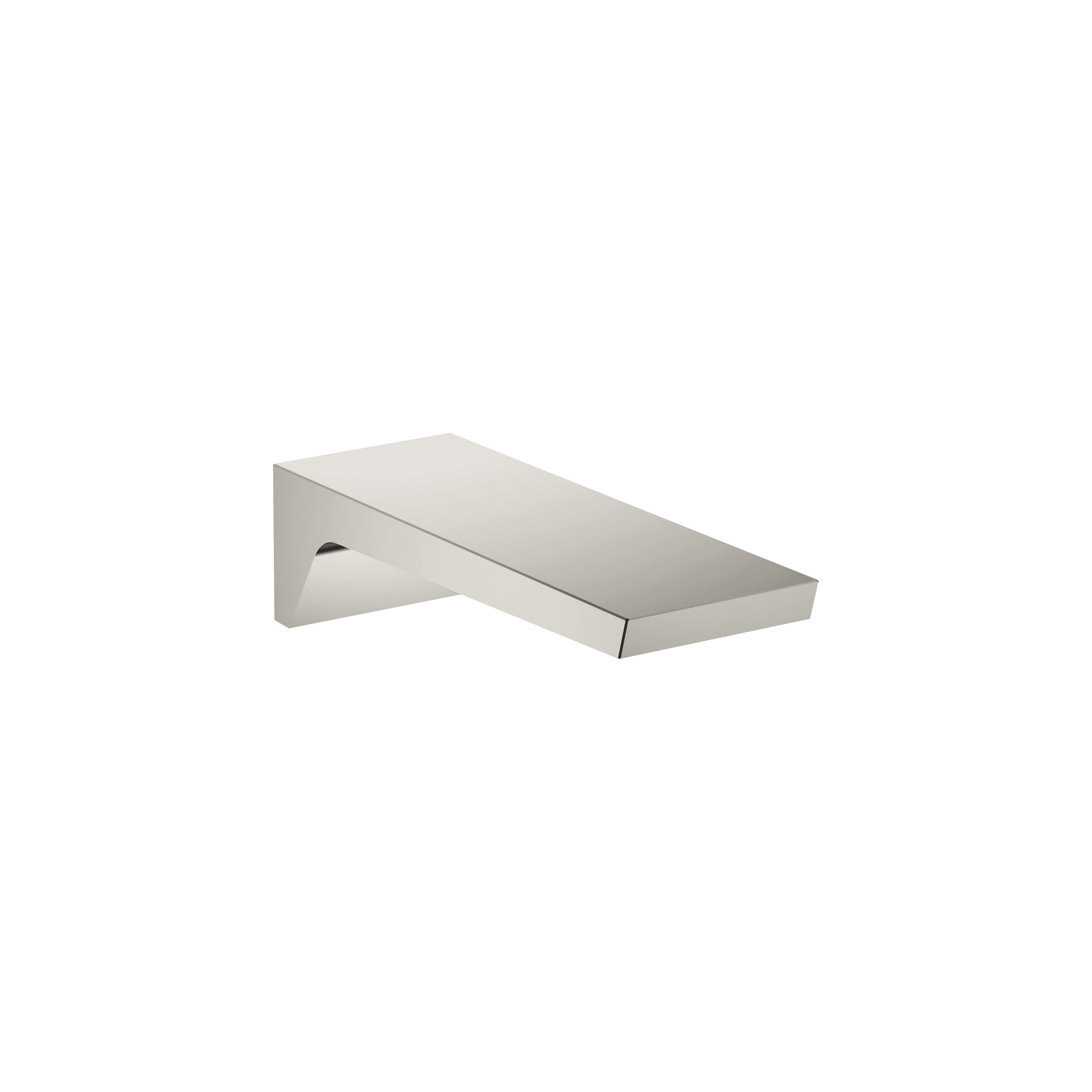 CL.1 Bath spout for wall mounting in Brushed Platinum