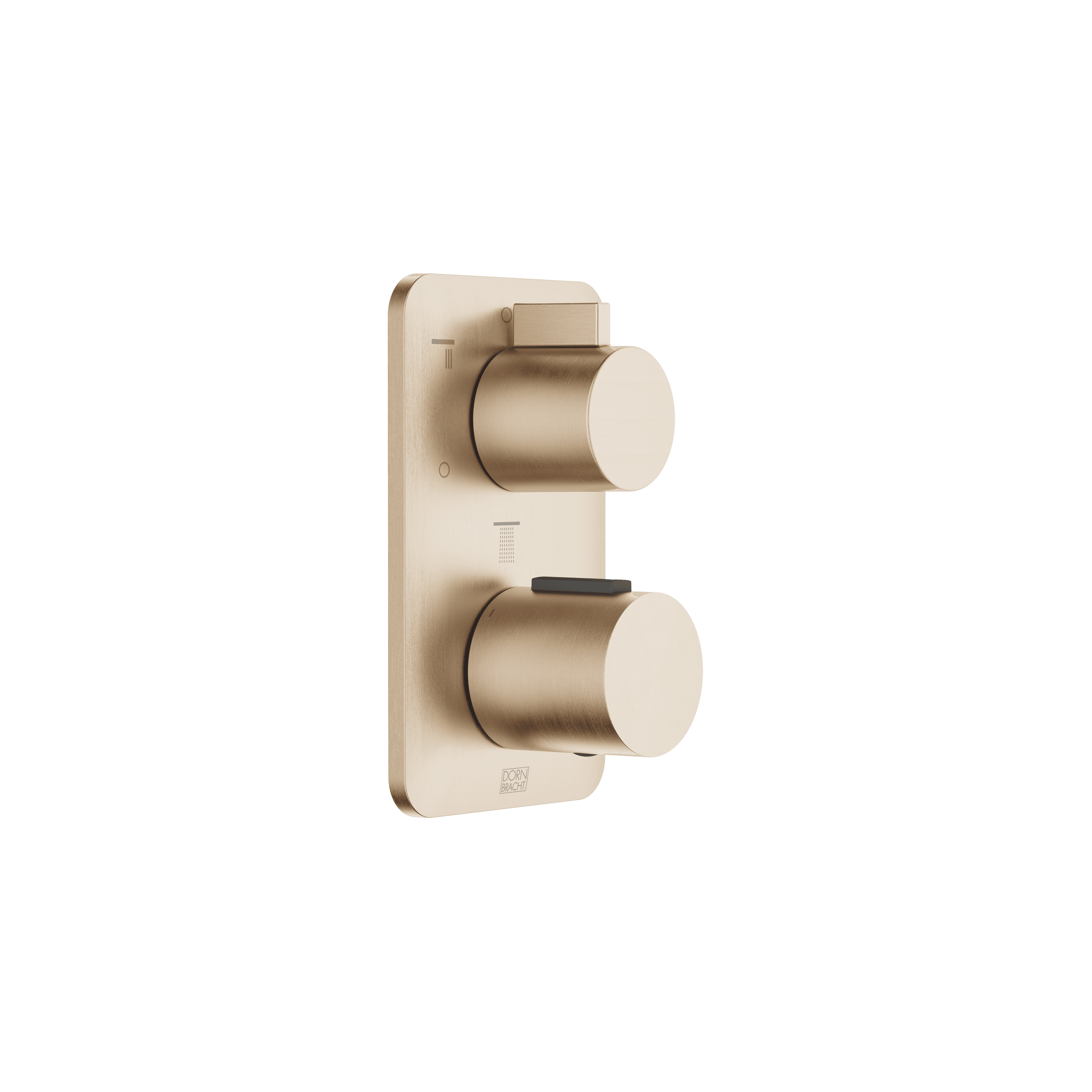 LISSÉ Concealed thermostat with three function volume control in Brushed Light Gold (PVD)