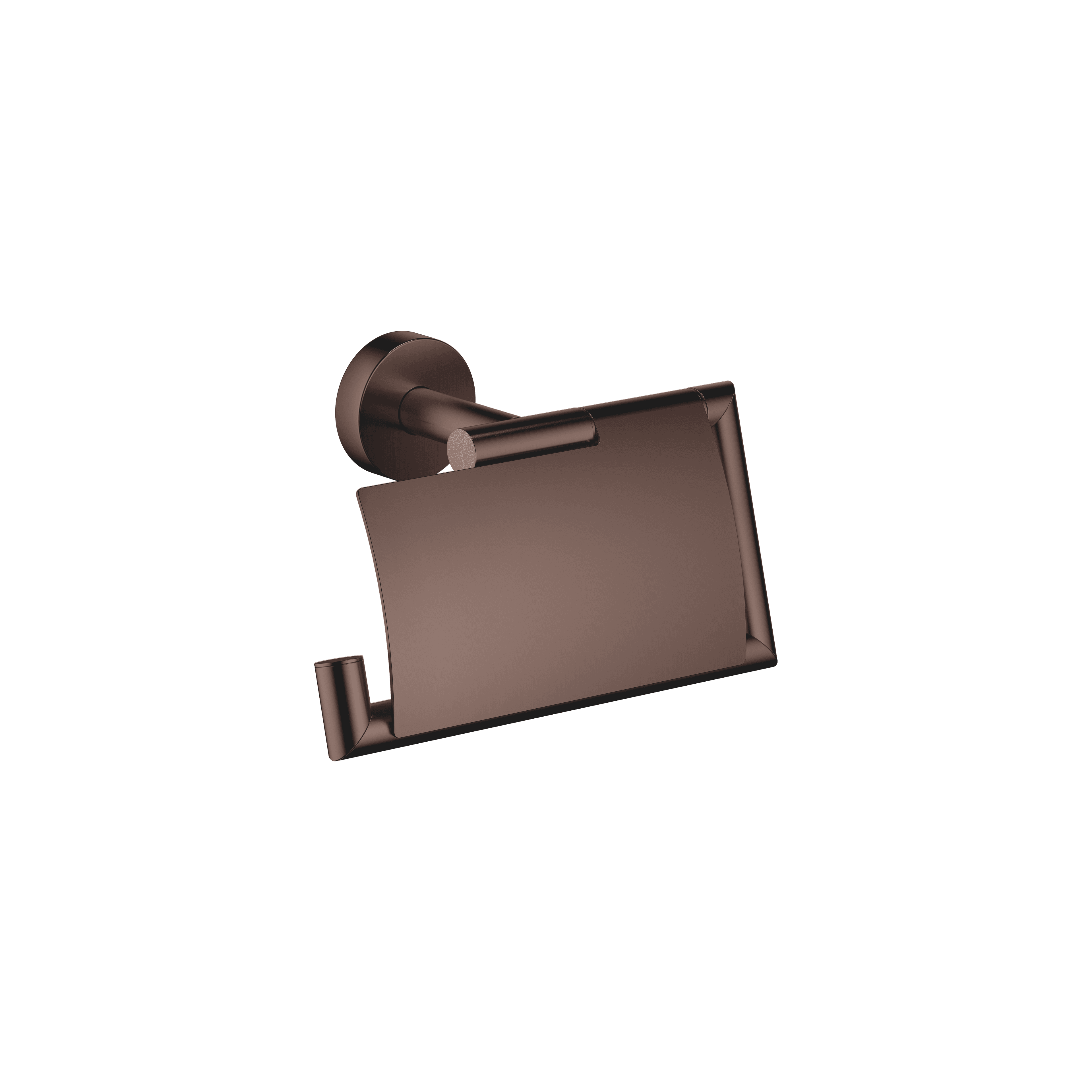 Tissue holder with cover in Brushed Dark Bronze (PVD)