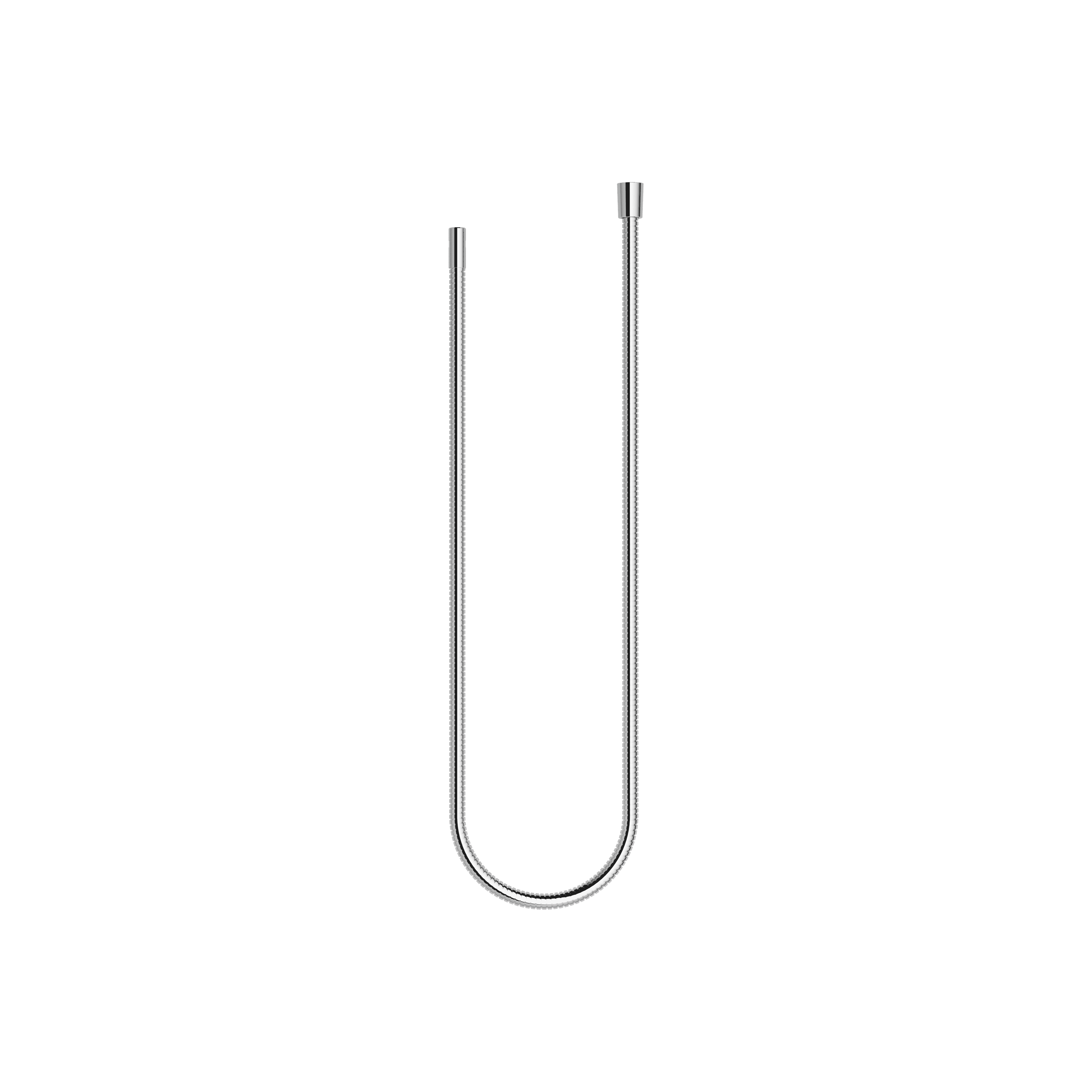 Metal shower hose extending 1/2" x 3/8" x 1250 mm in Chrome