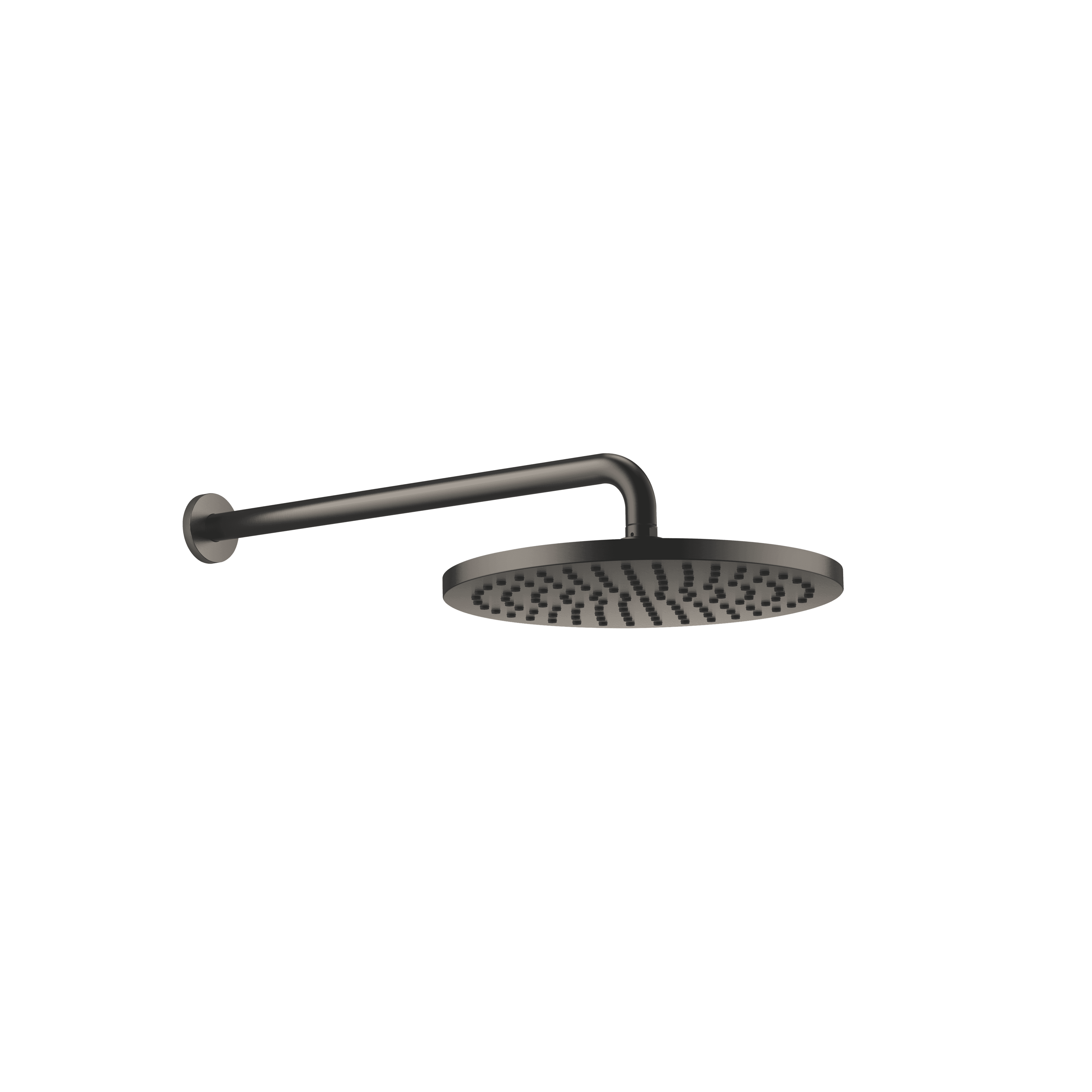 SERIES SPECIFIC Rain shower with wall fixing FlowReduce 300 mm in Brushed Dark Platinum